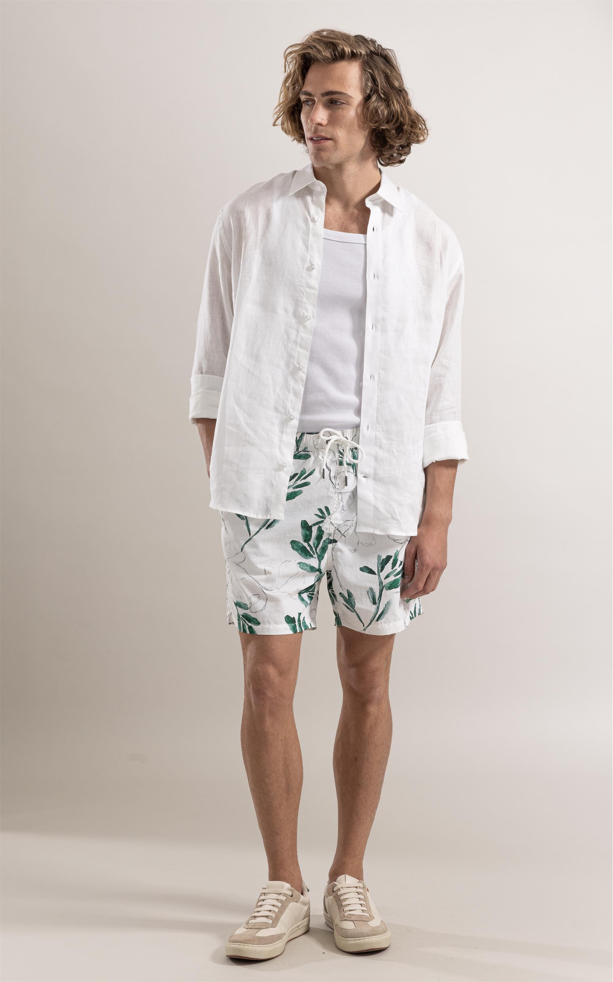 Camisa  Puro Linho  Uni Ml Off White
