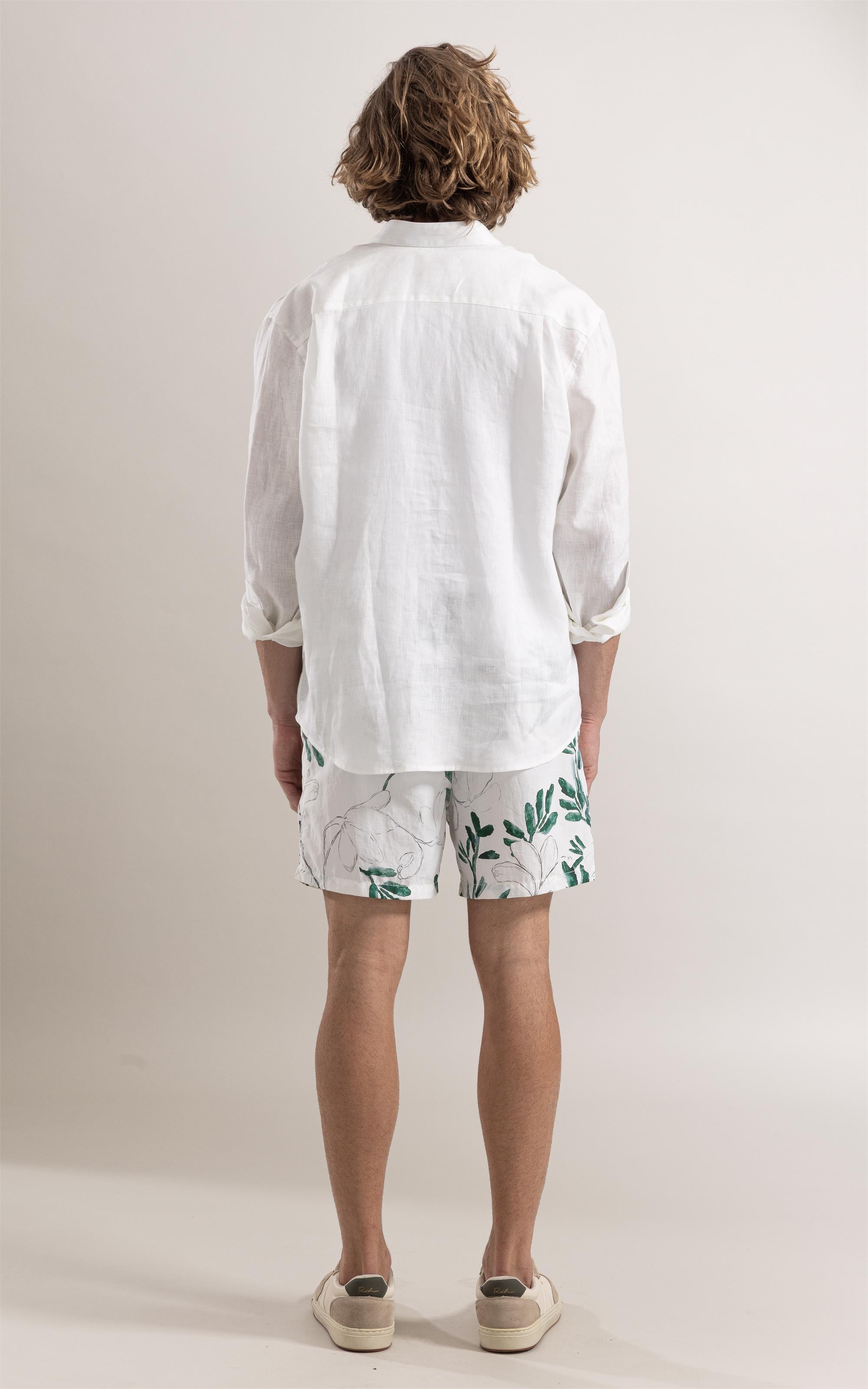 Camisa  Puro Linho  Uni Ml Off White