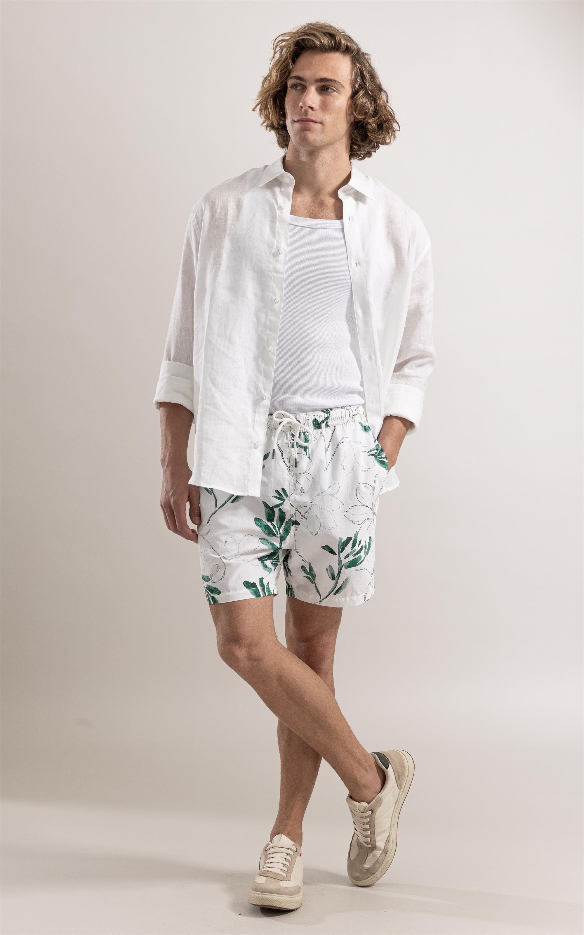 Camisa  Puro Linho  Uni Ml Off White
