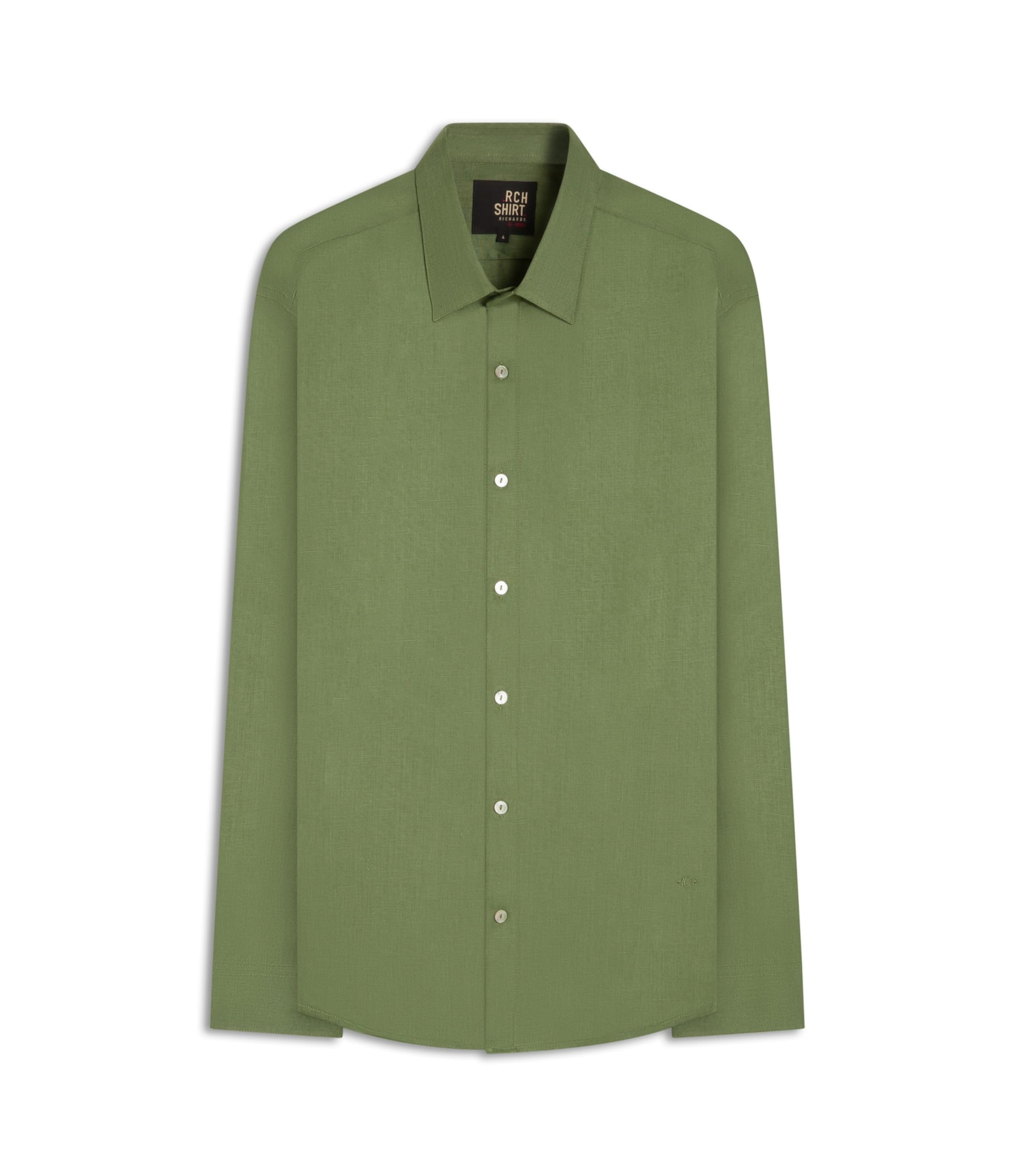 Camisa  Puro Linho  Uni Ml Verde Army Ii
