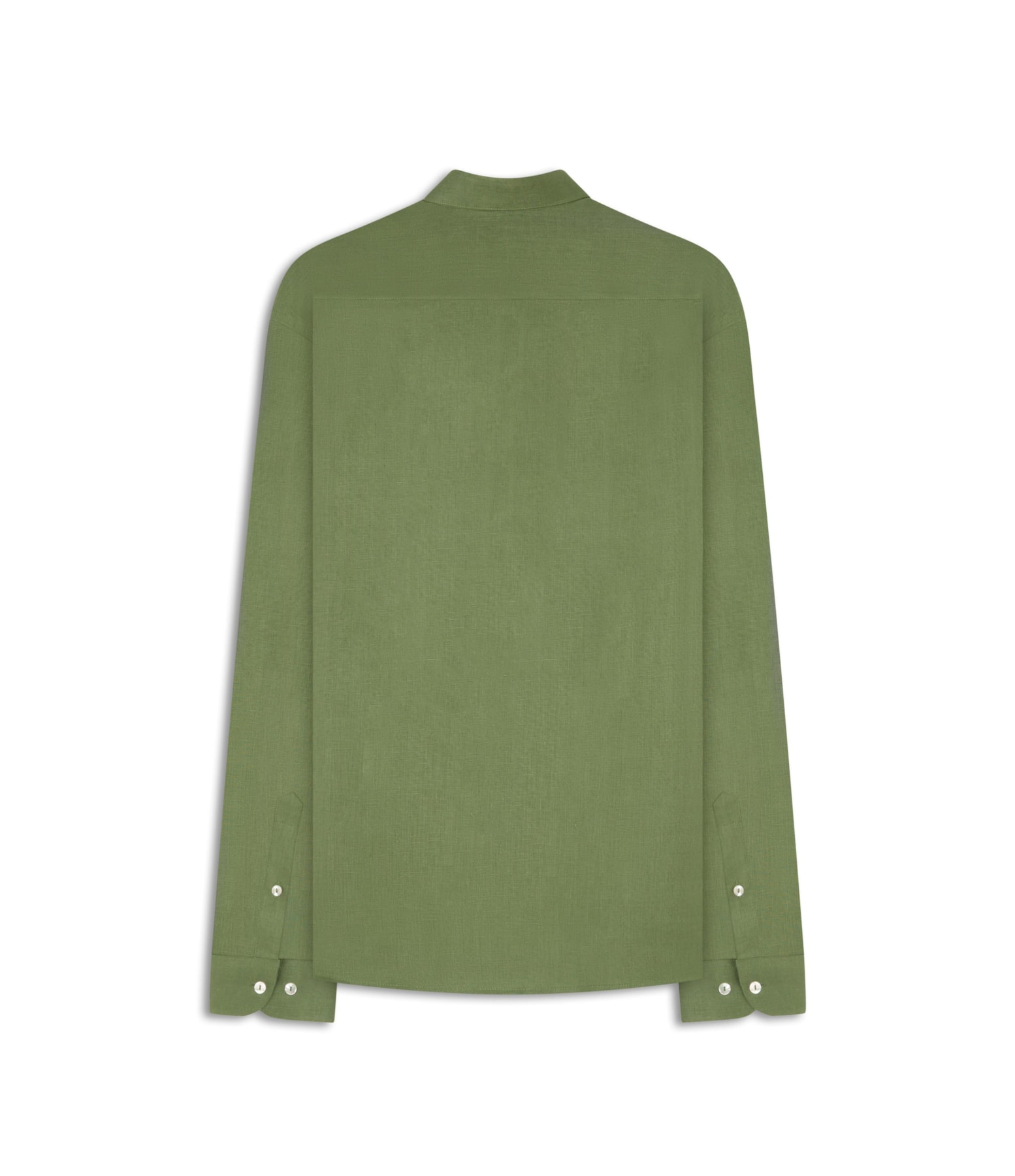 Camisa  Puro Linho  Uni Ml Verde Army Ii