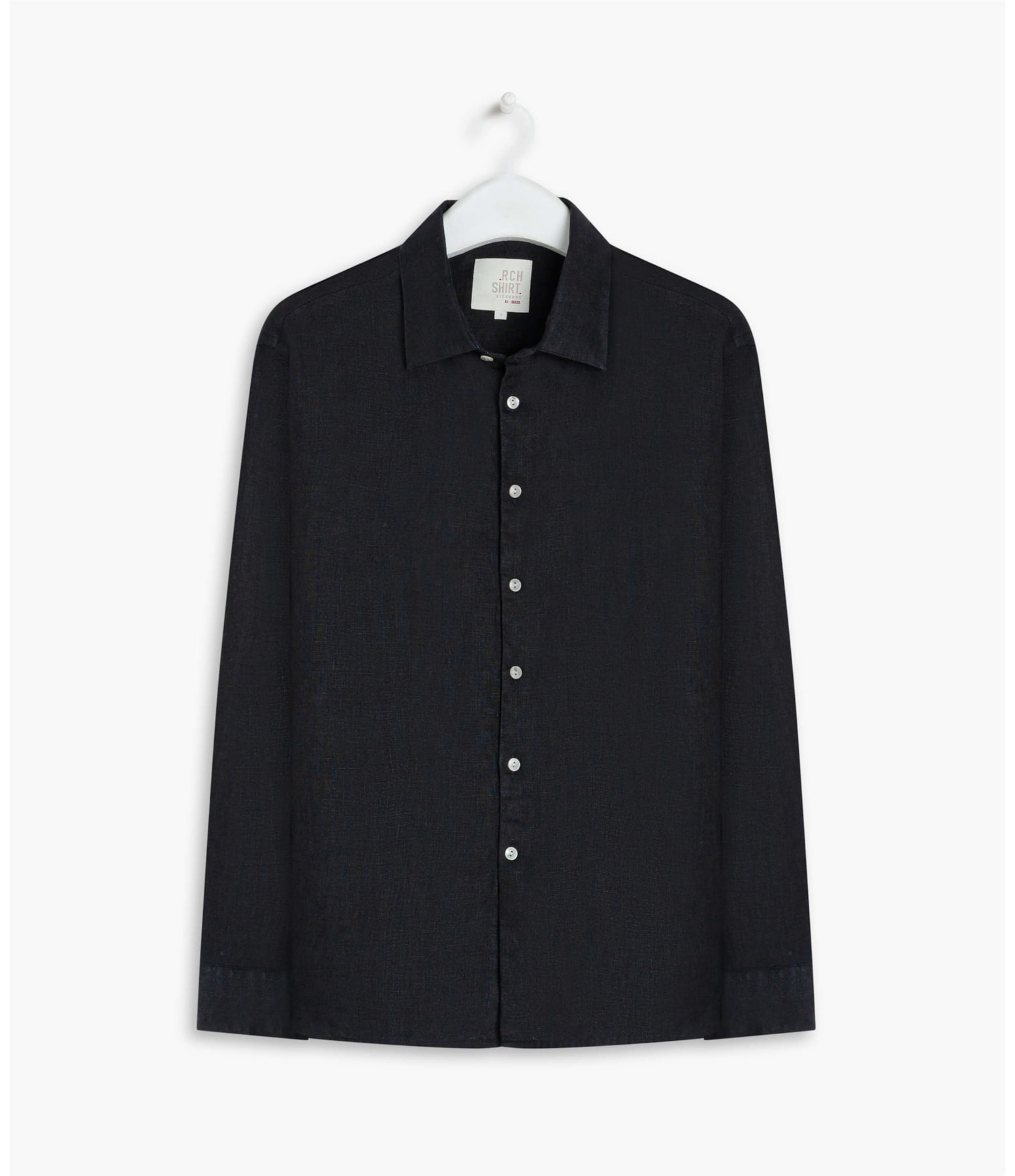 Camisa  Puro Linho  Uni. Preto