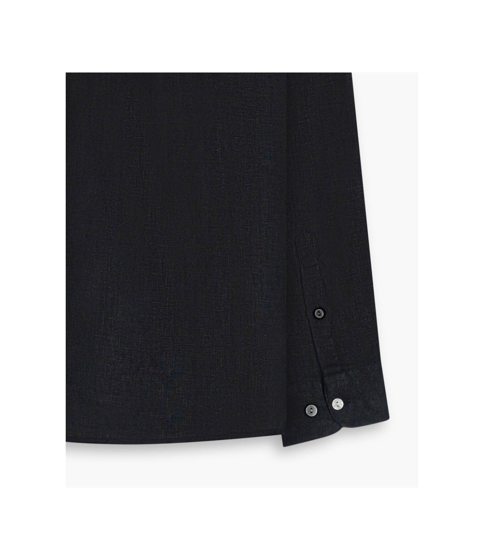 Camisa  Puro Linho  Uni. Preto