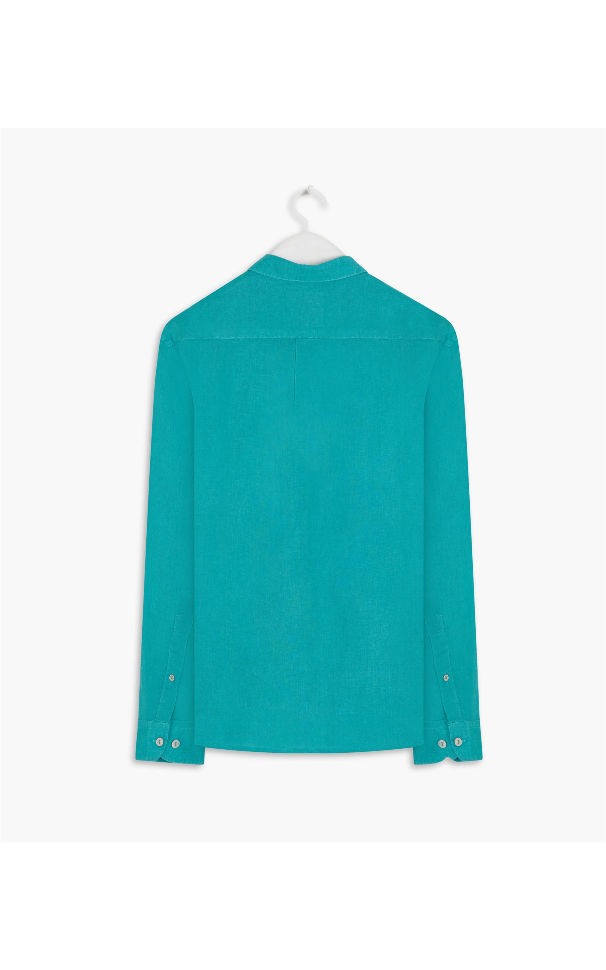 Camisa  Puro Linho  Uni. Turquesa