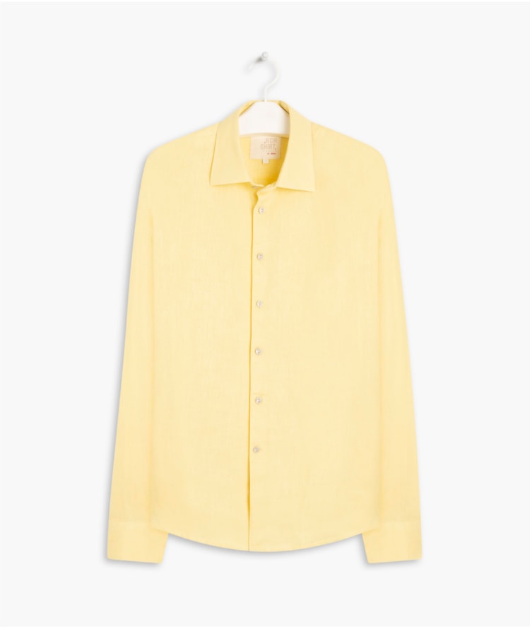 Camisa  Puro Linho  Uni. Verde Maca