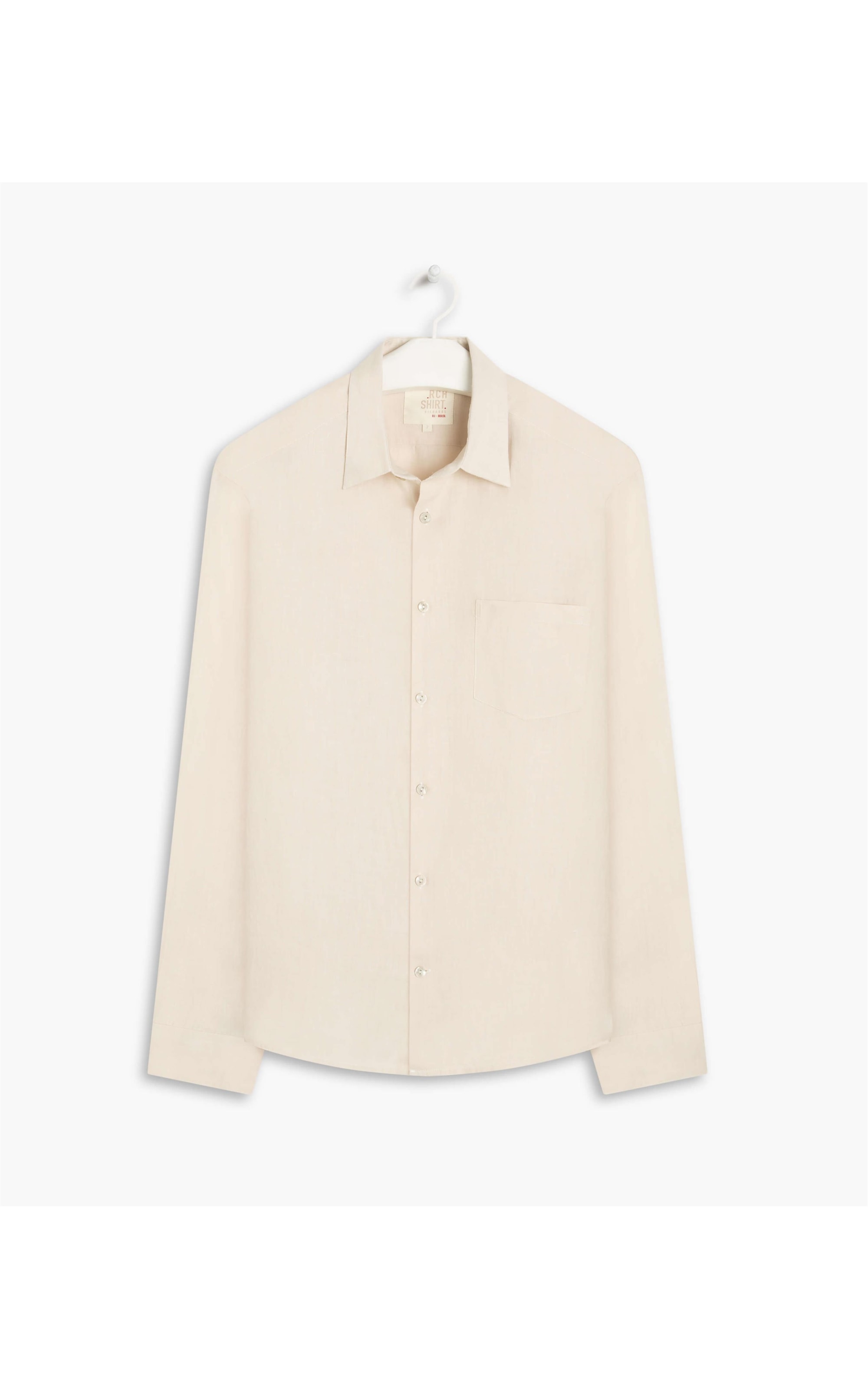 Camisa  Puro Linho  Unicolor Areia