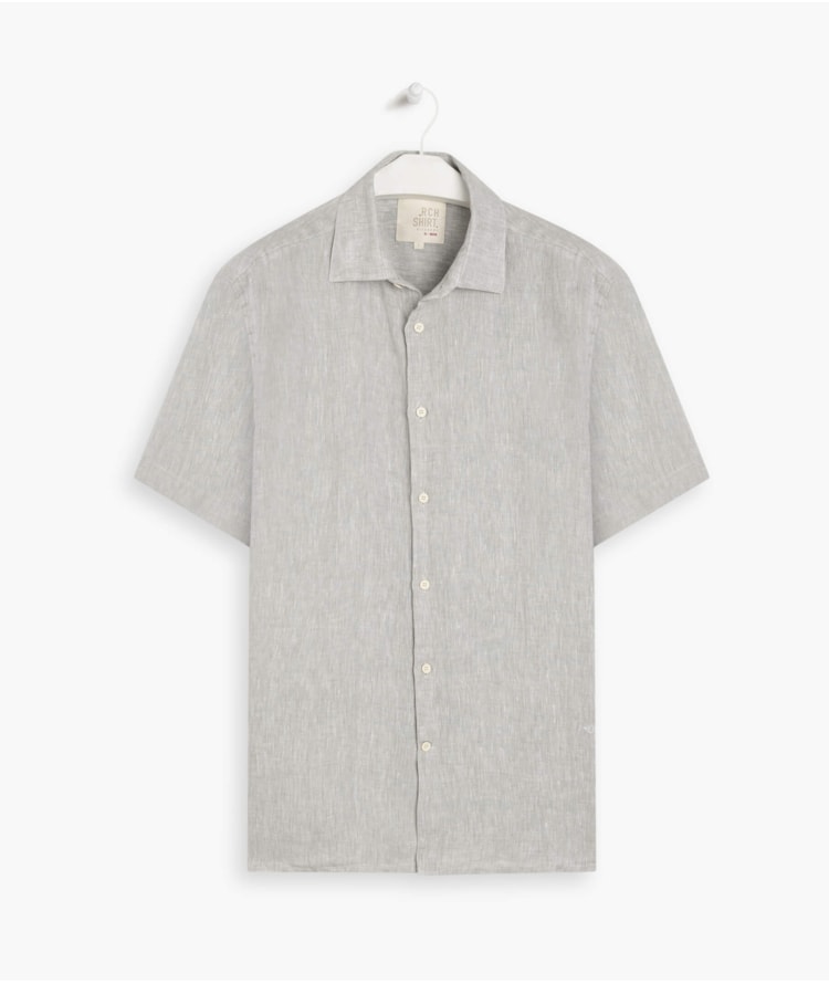 Camisa  Puro Linho  Unicolor Areia