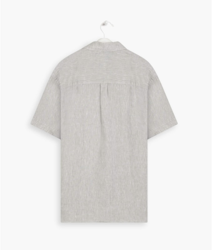 Camisa  Puro Linho  Unicolor Areia
