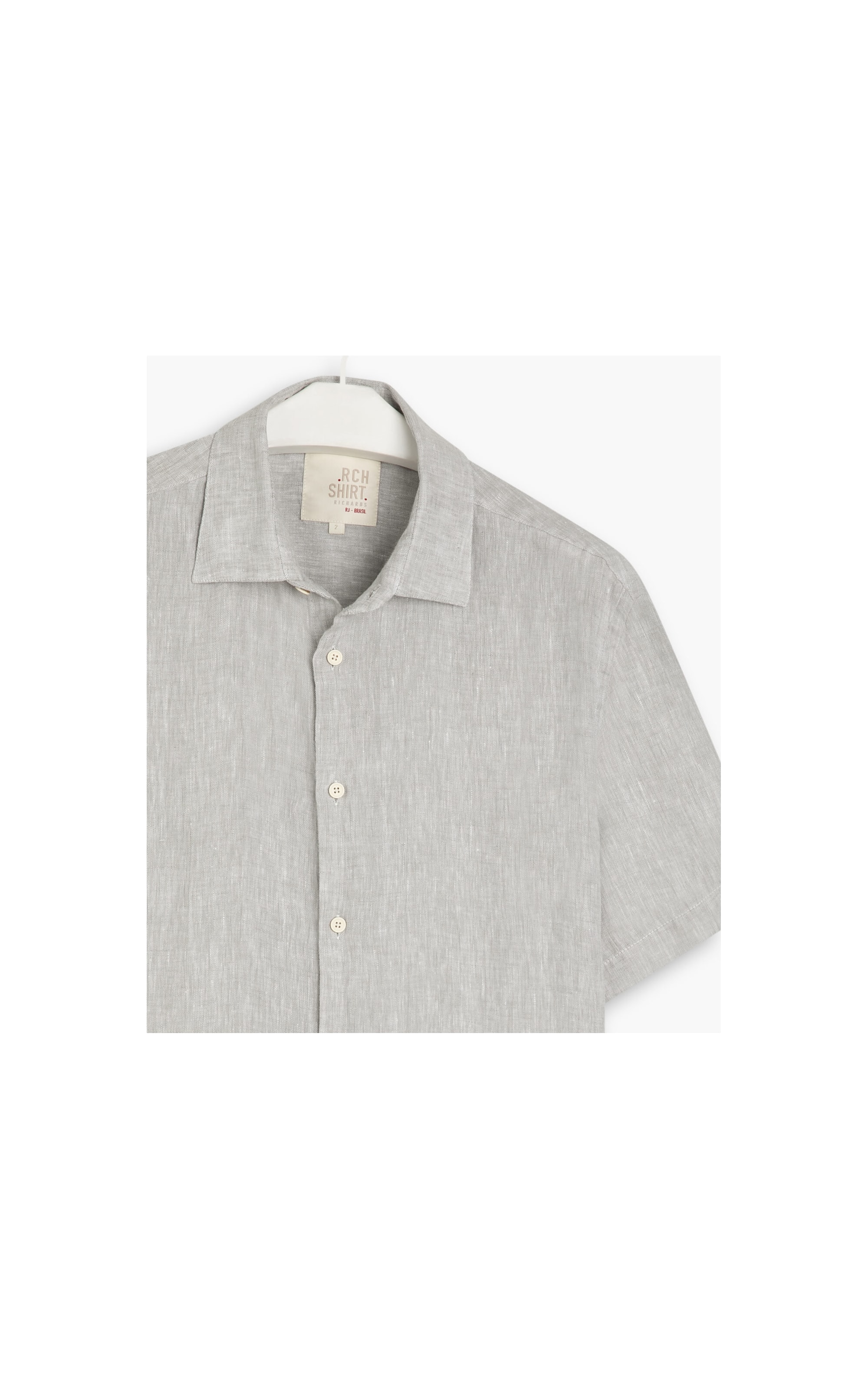 Camisa  Puro Linho  Unicolor Areia