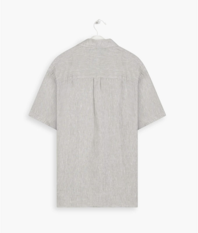 Camisa  Puro Linho  Unicolor Areia