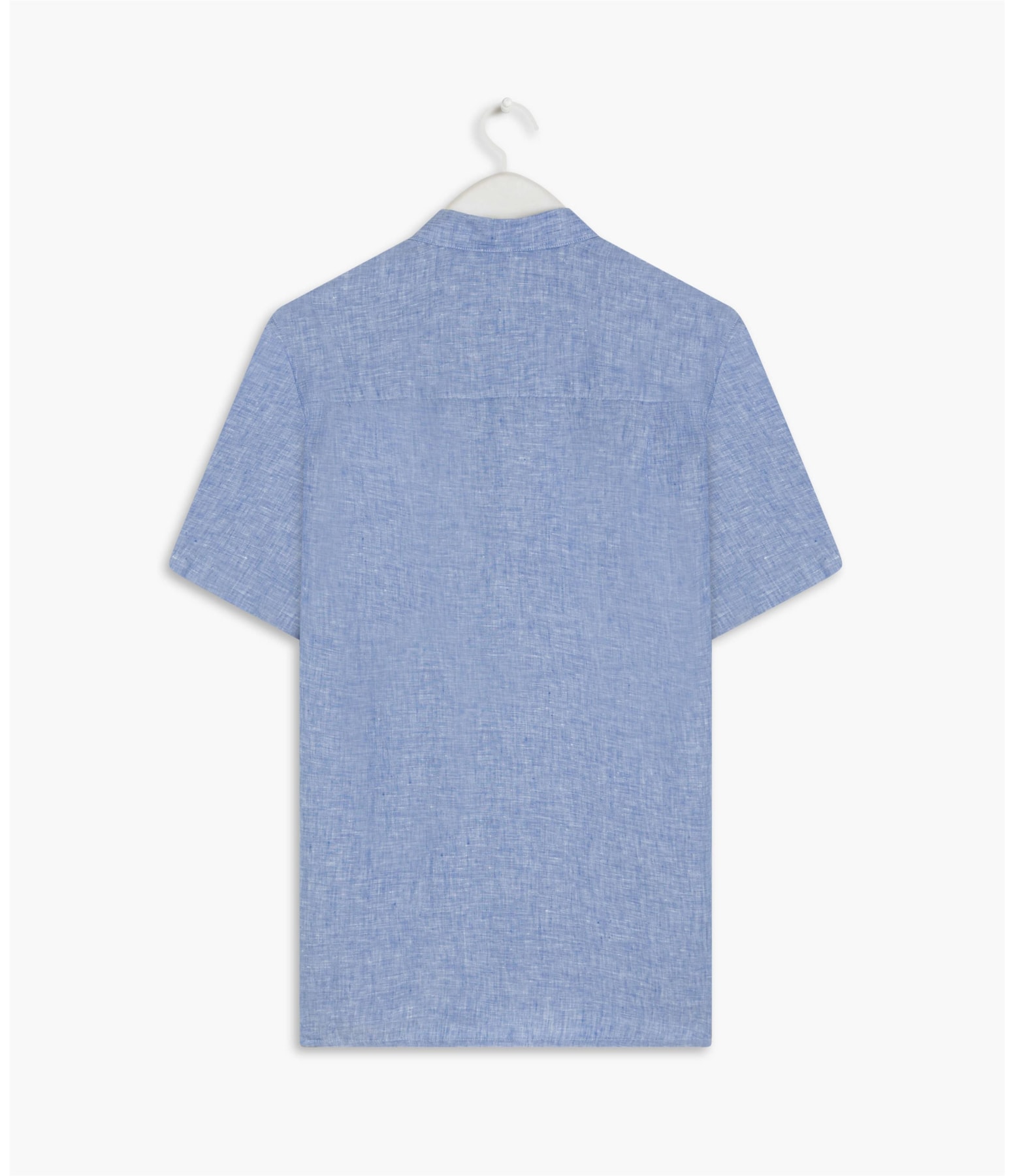 Camisa  Puro Linho  Unicolor Azul Claro