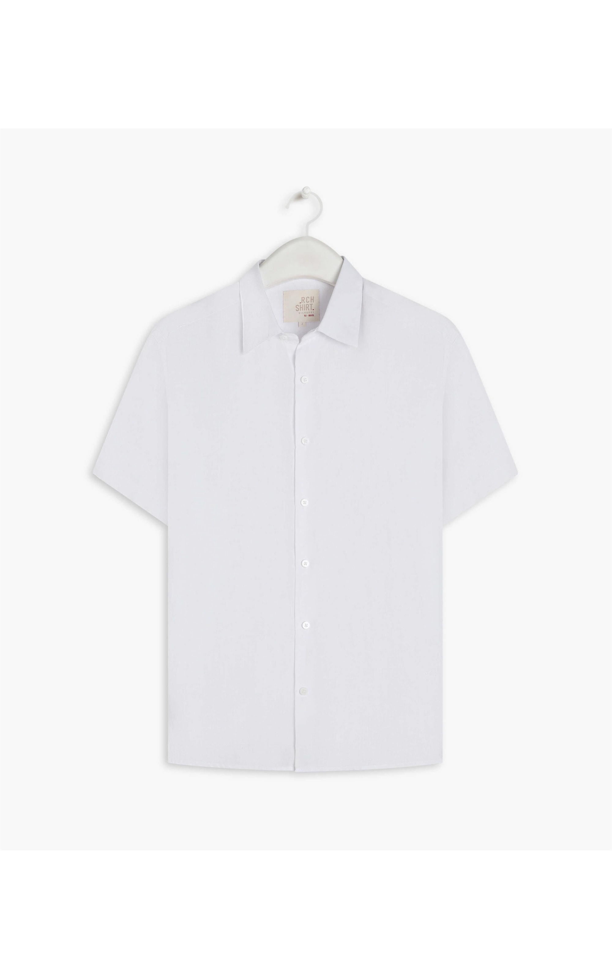 Camisa  Puro Linho  Unicolor Branco