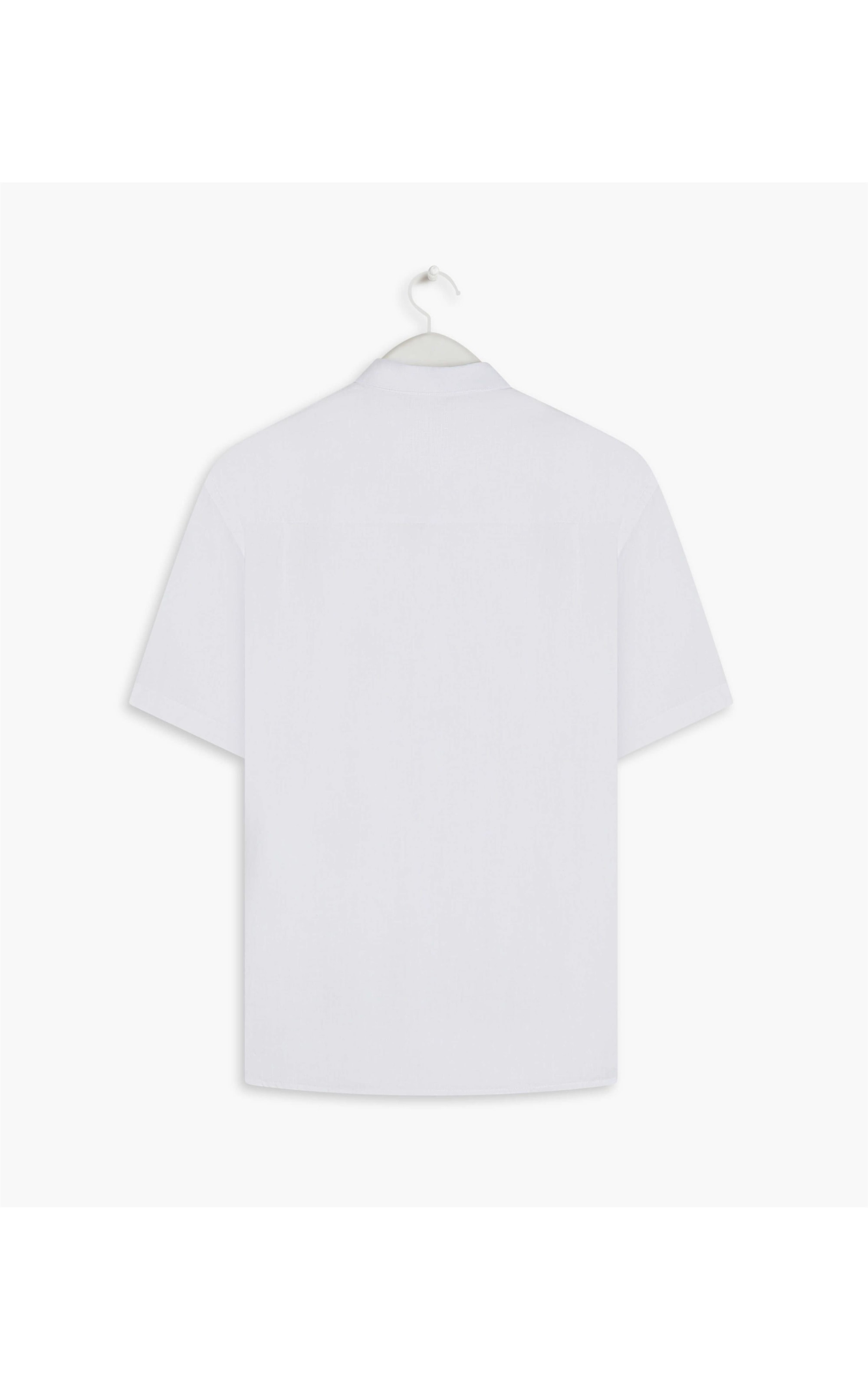 Camisa  Puro Linho  Unicolor Branco