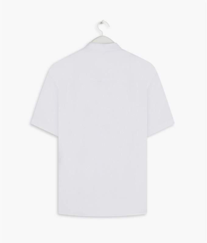 Camisa  Puro Linho  Unicolor Branco