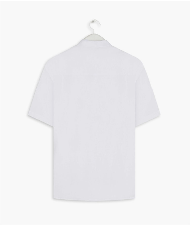 Camisa  Puro Linho  Unicolor Branco