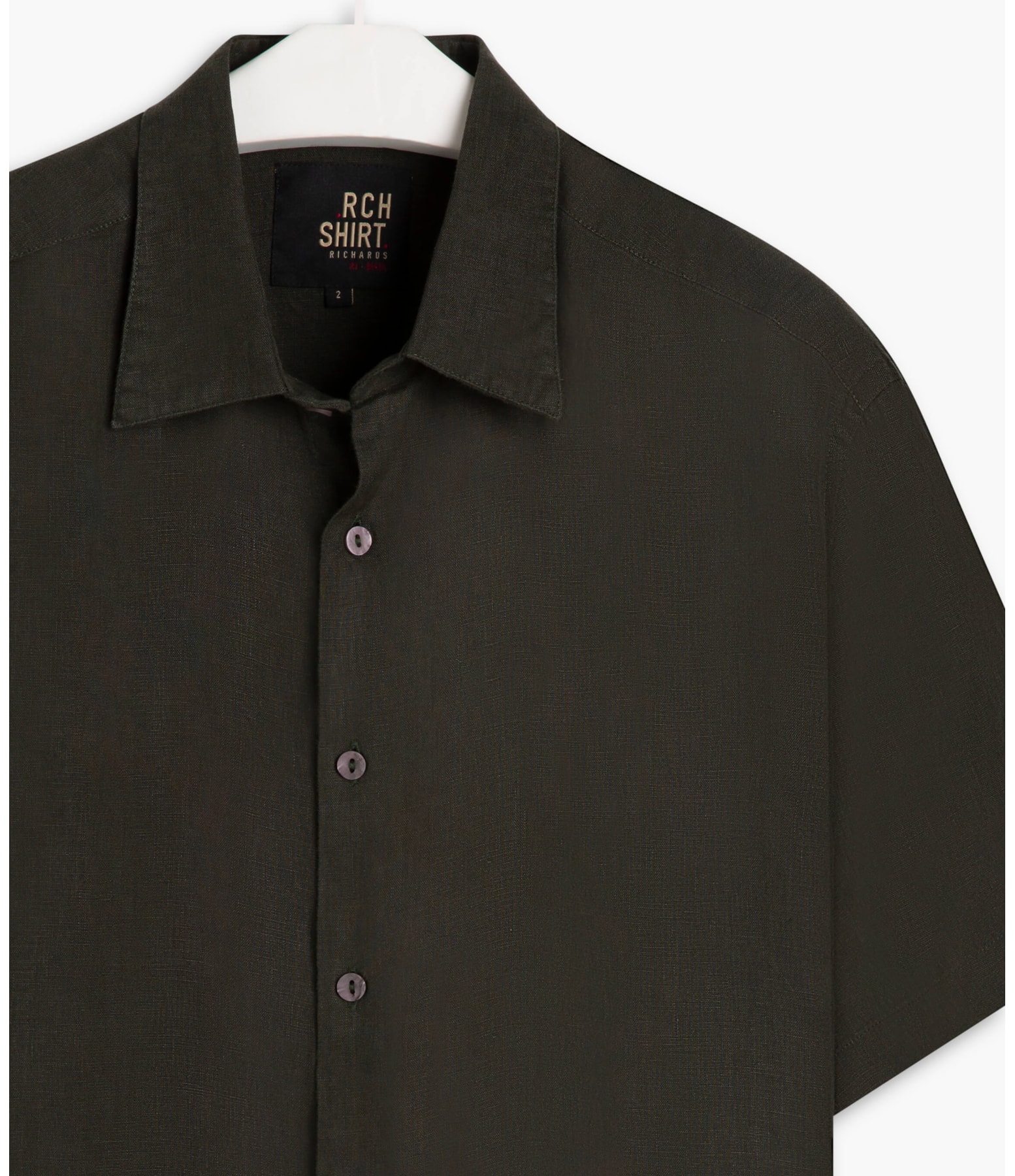 Camisa  Puro Linho  Unicolor Floresta