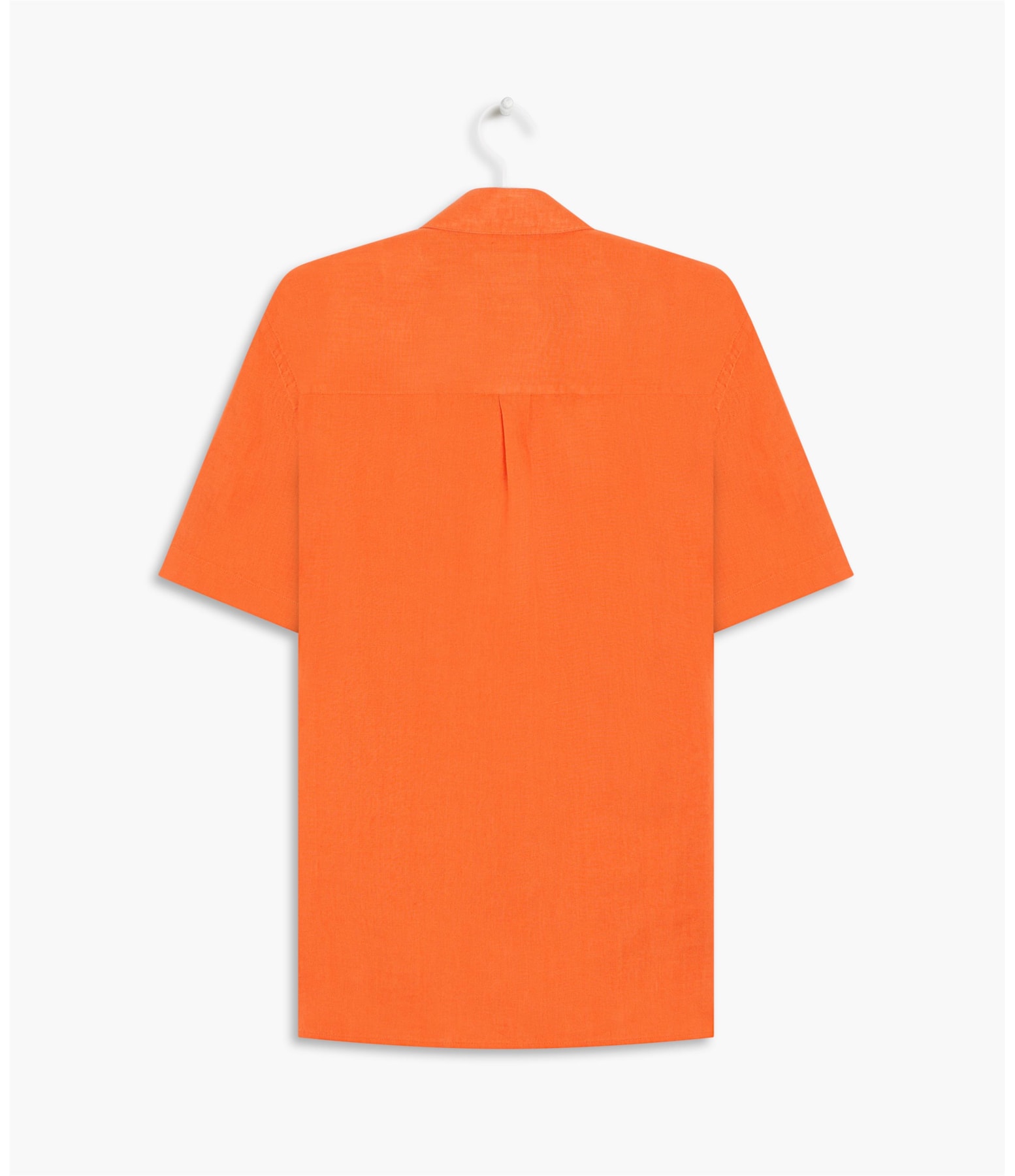 Camisa  Puro Linho  Unicolor Laranja
