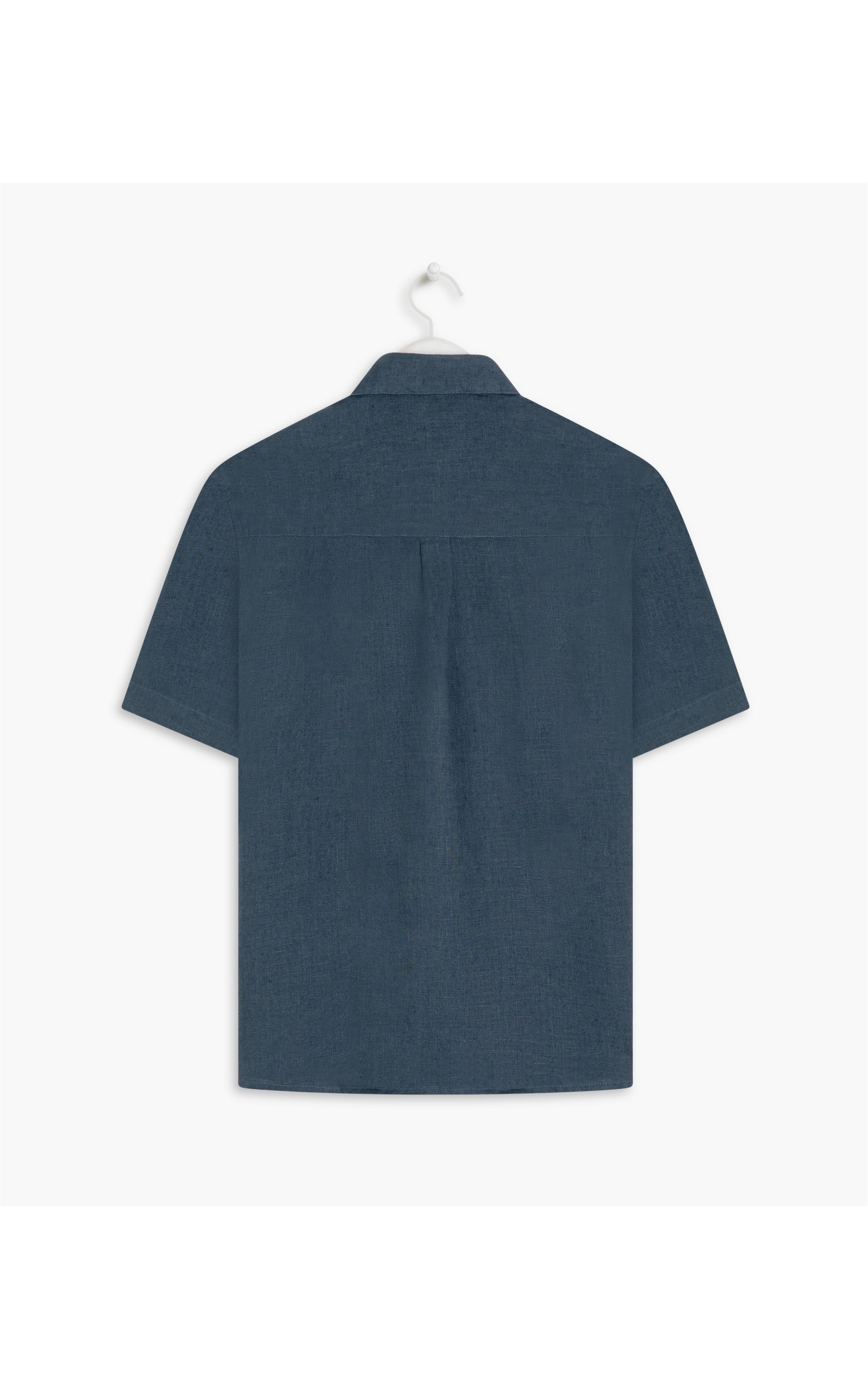 Camisa  Puro Linho  Unicolor Marinho