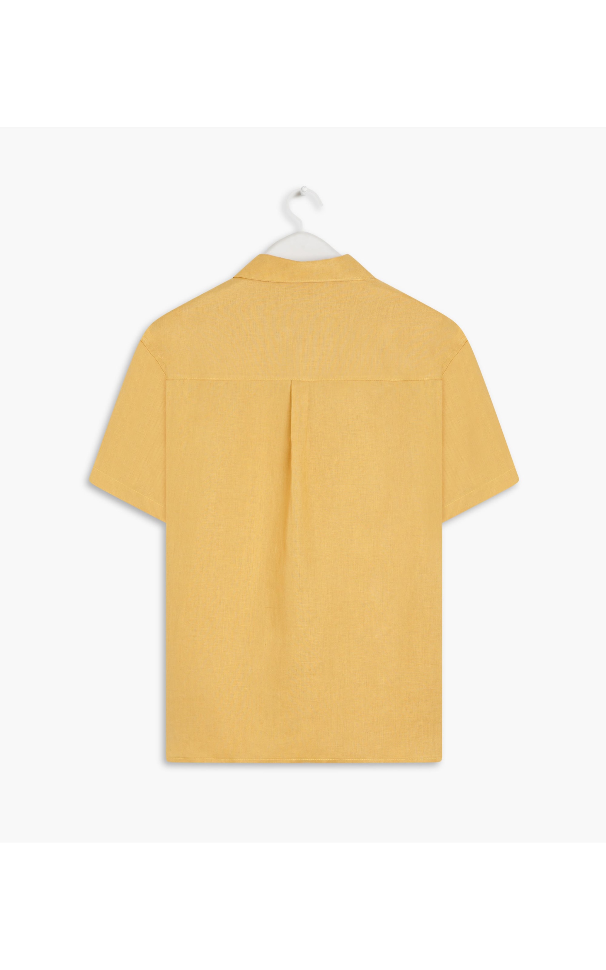 Camisa  Puro Linho  Unicolor Mostarda