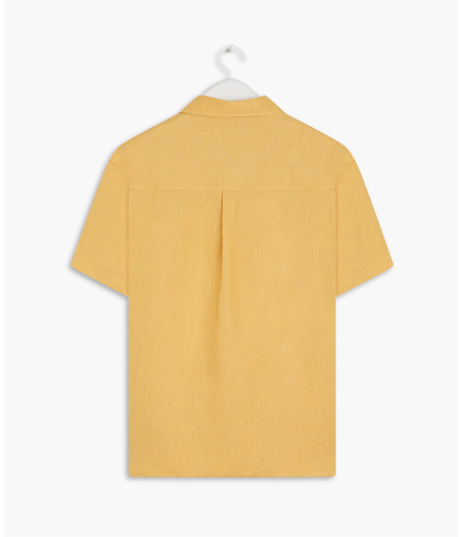 Camisa  Puro Linho  Unicolor Mostarda