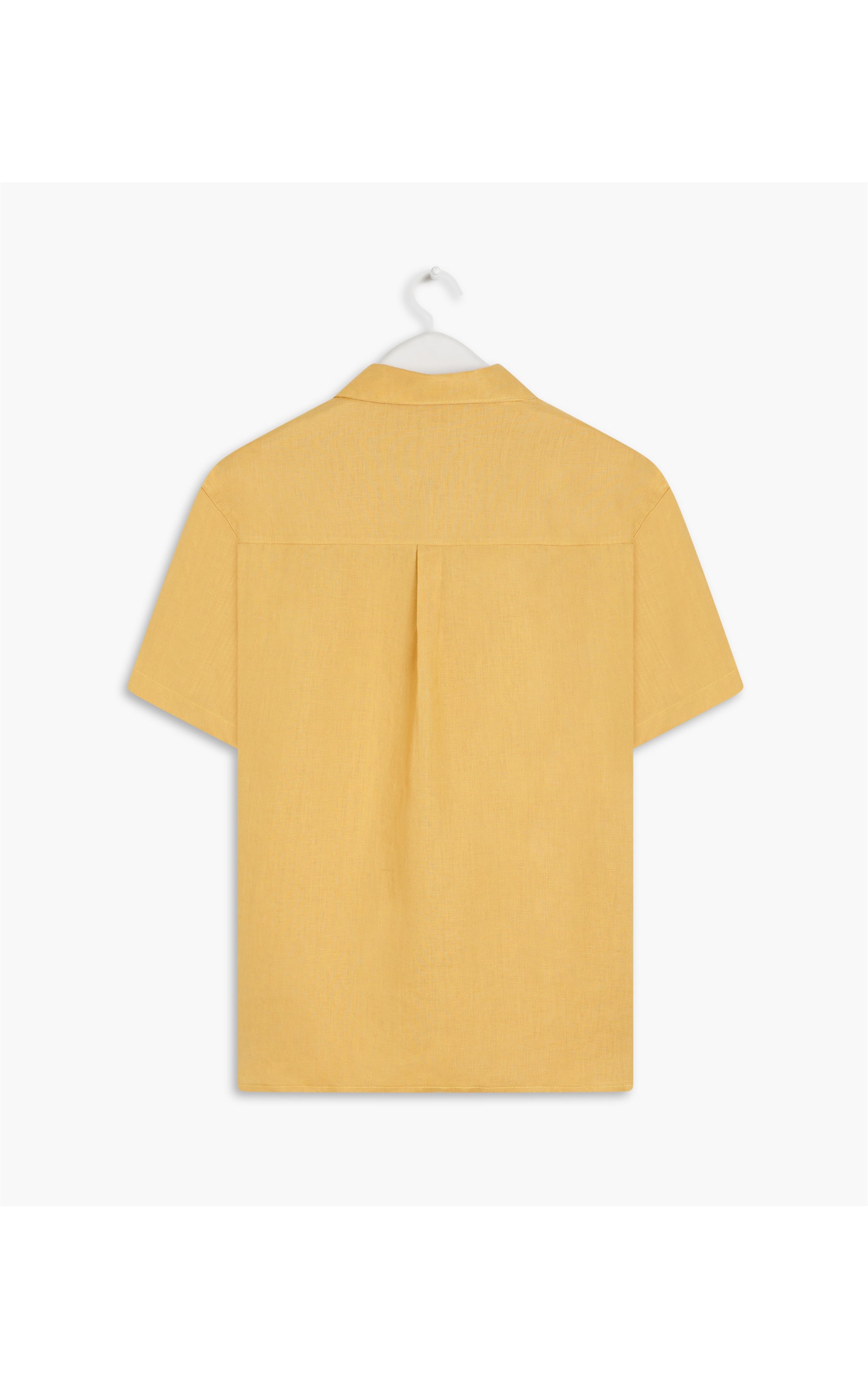 Camisa  Puro Linho  Unicolor Mostarda