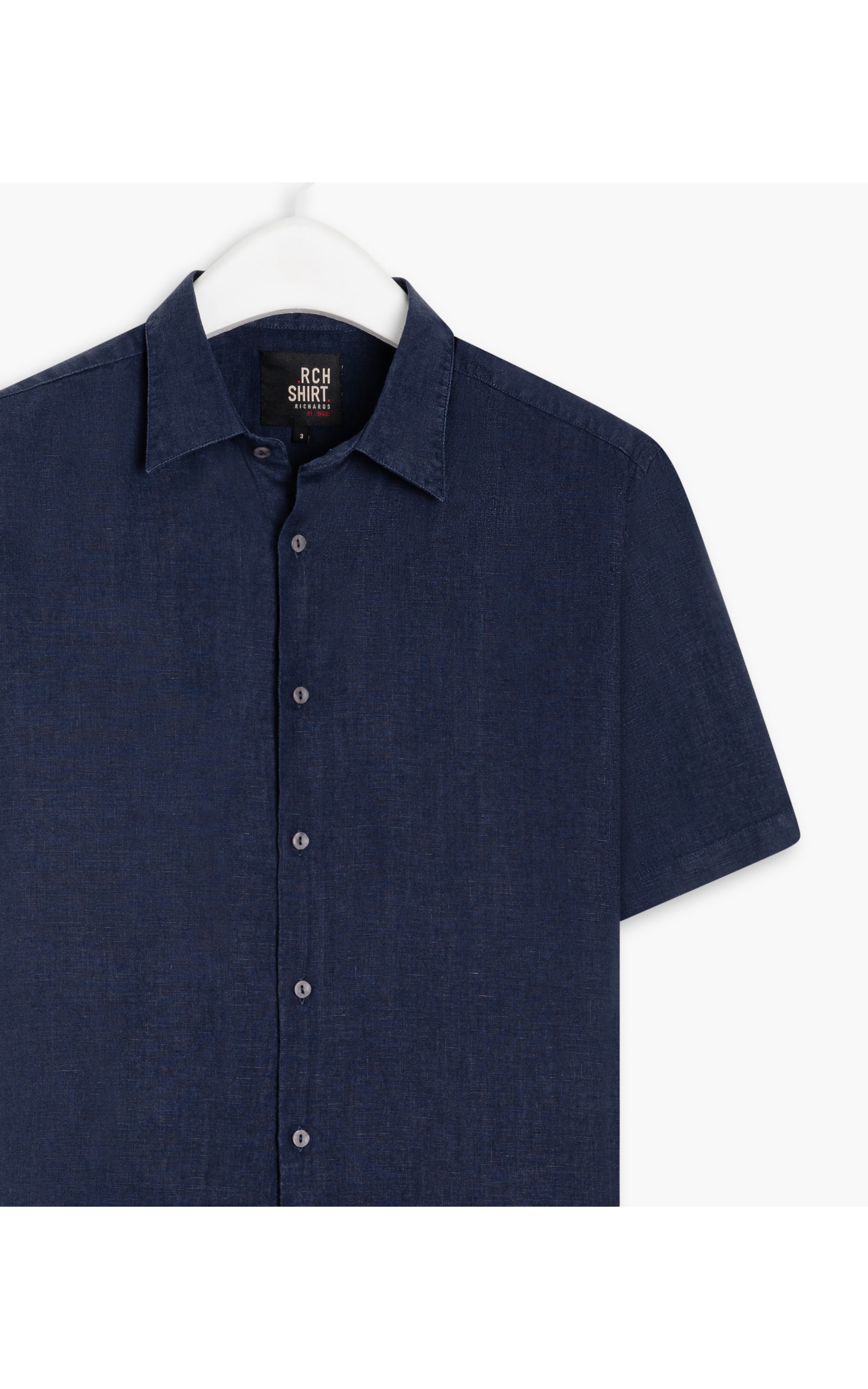 Camisa  Puro Linho  Unicolor Old Purple