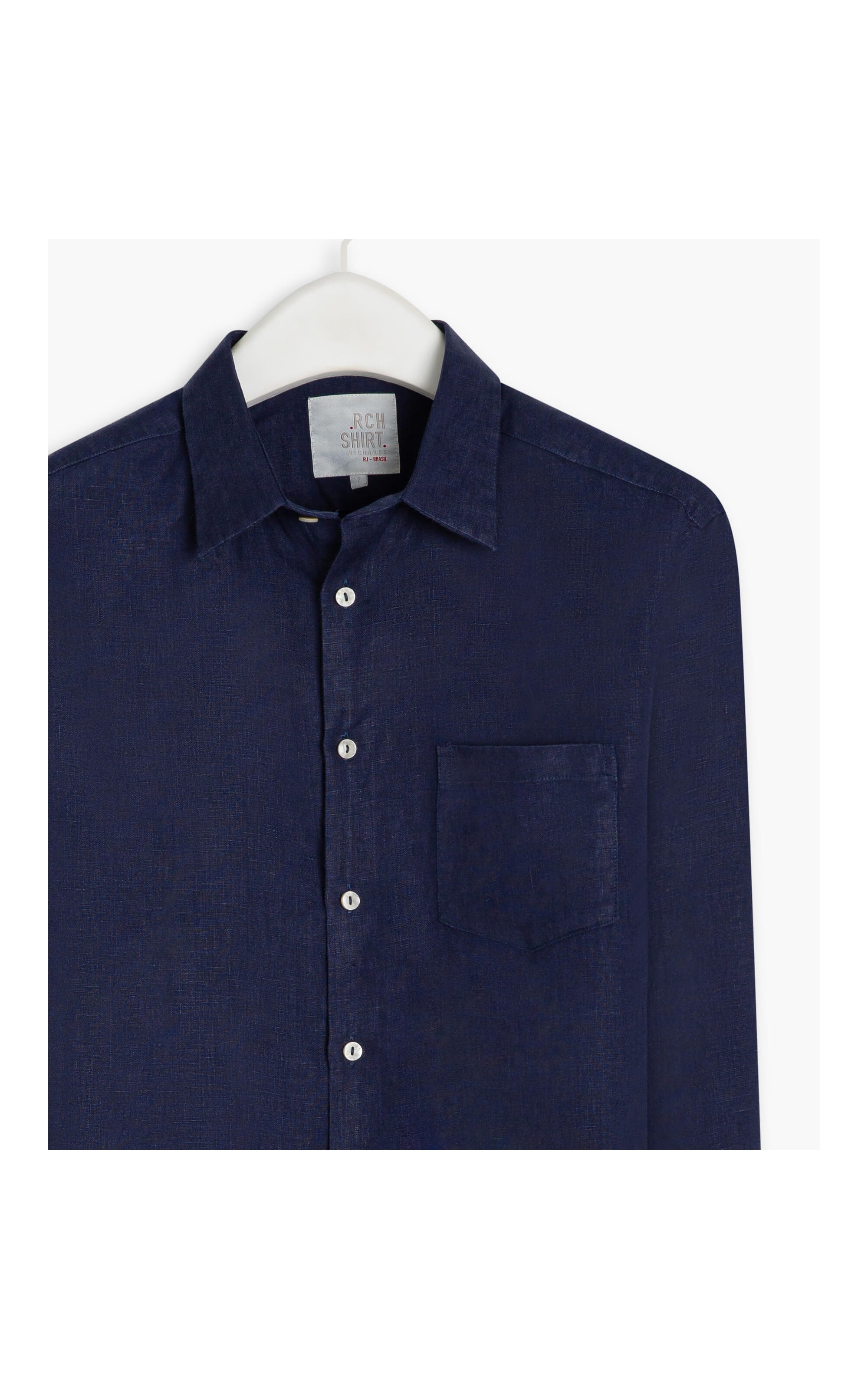 Camisa  Puro Linho  Unicolor Old Purple