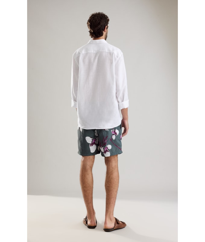 Camisa  Puro Linho  Vegas Dylan Branco