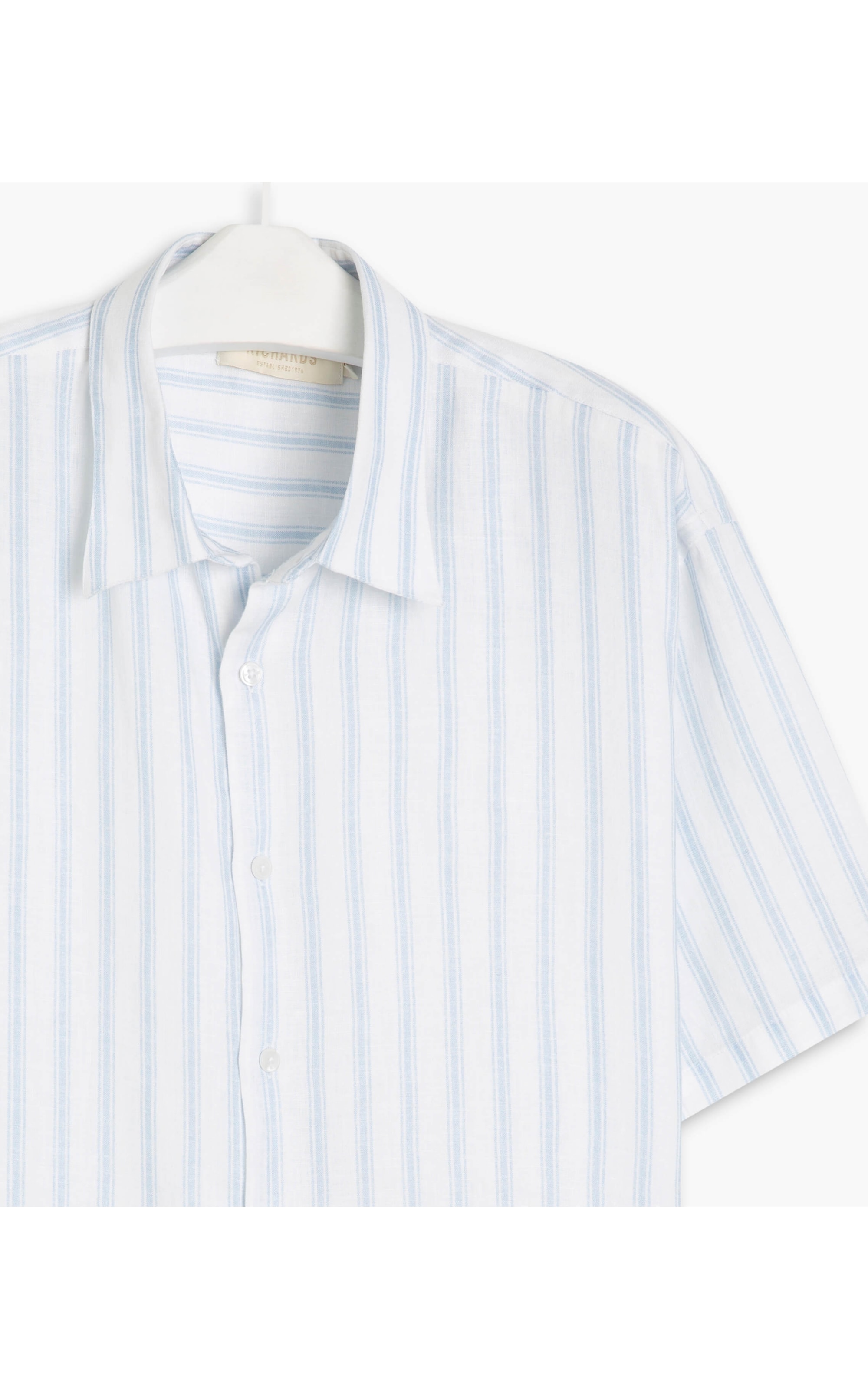 Camisa Puro Linho  Ventotene Azul Bic