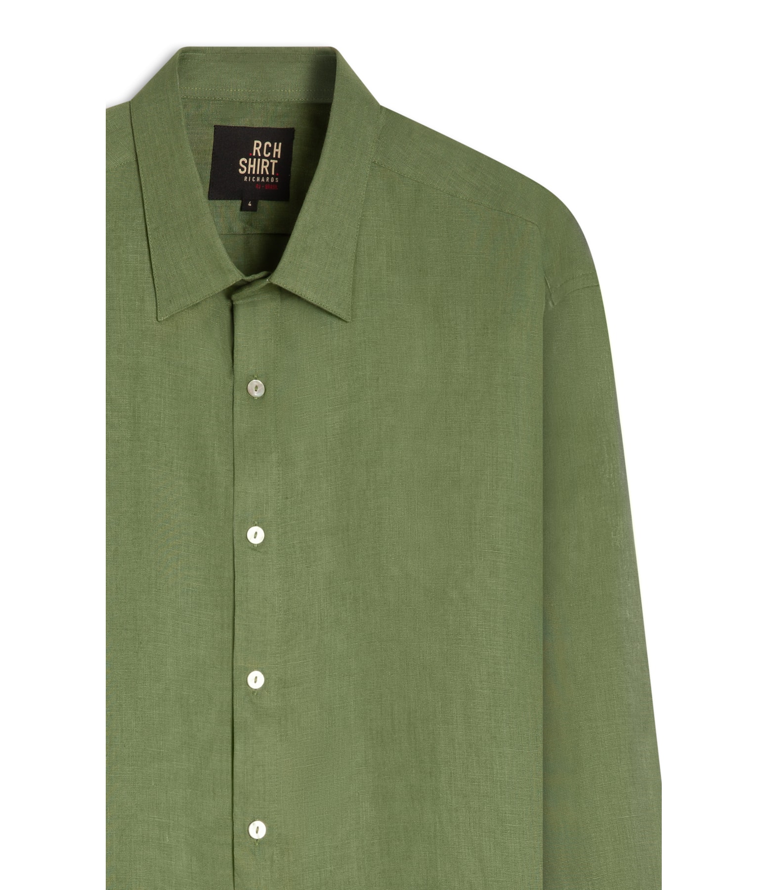 Camisa  Puro Linho Verde Army