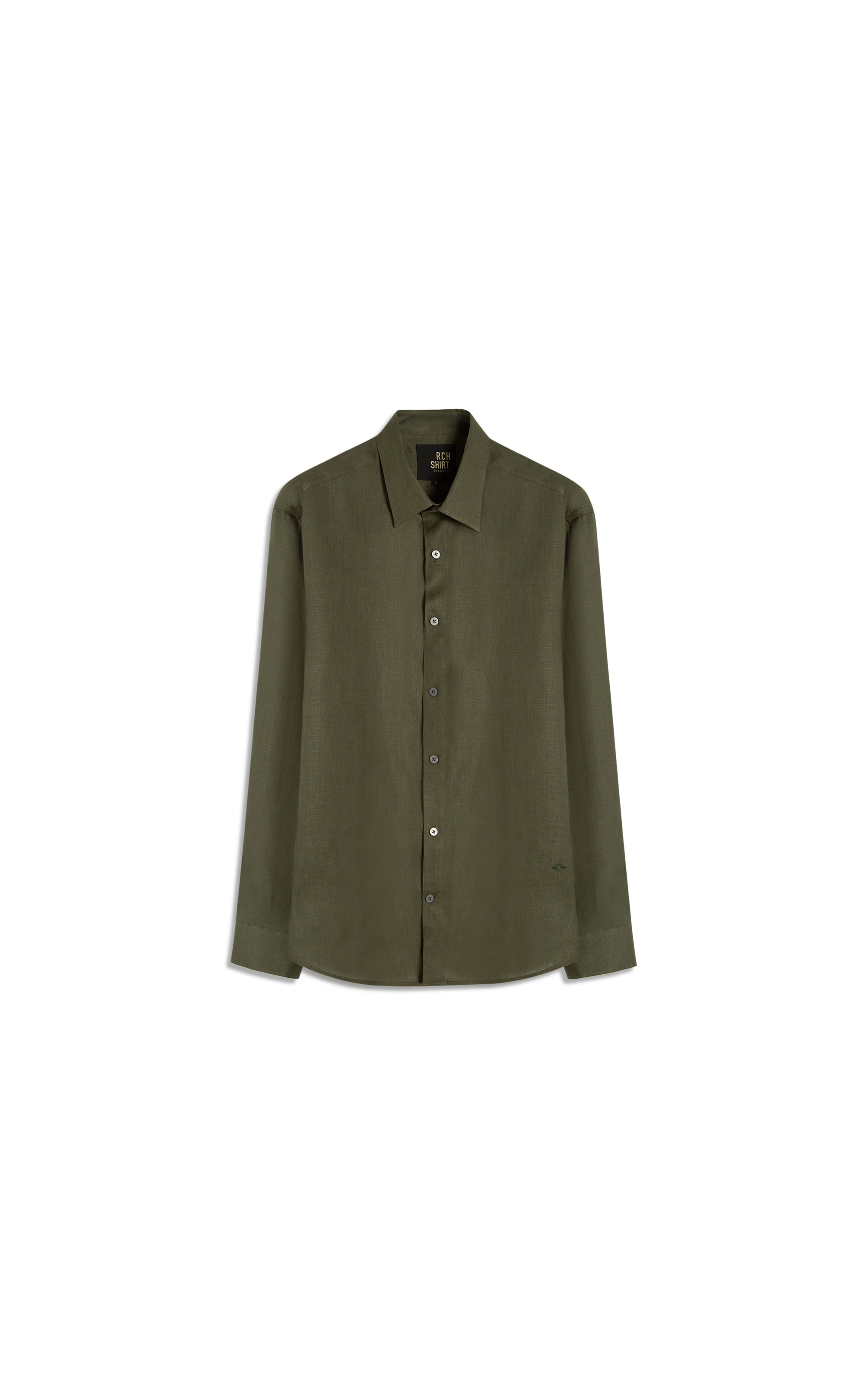 Camisa  Puro Linho Verde Army i
