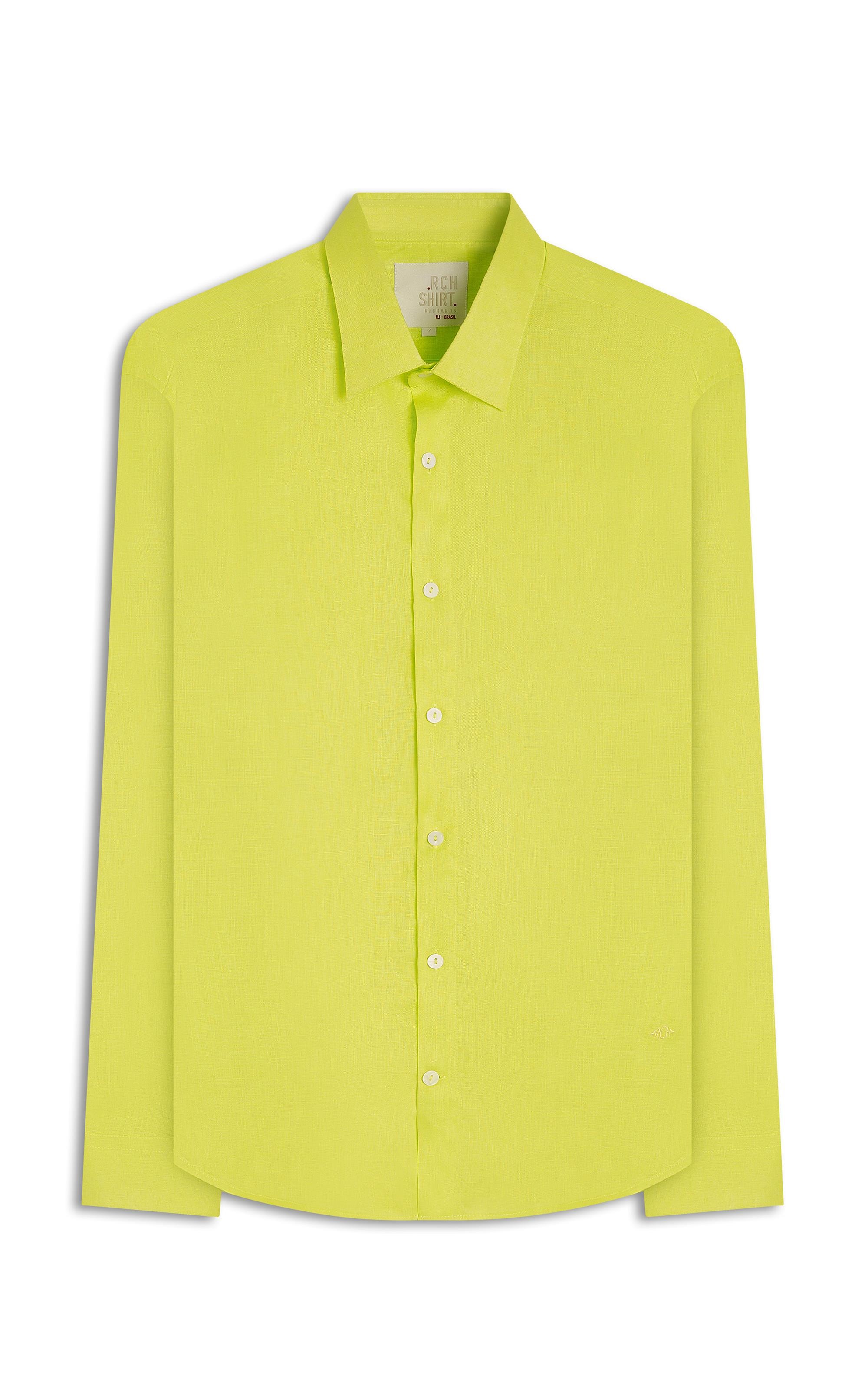 Camisa  Puro Linho Verde Claro