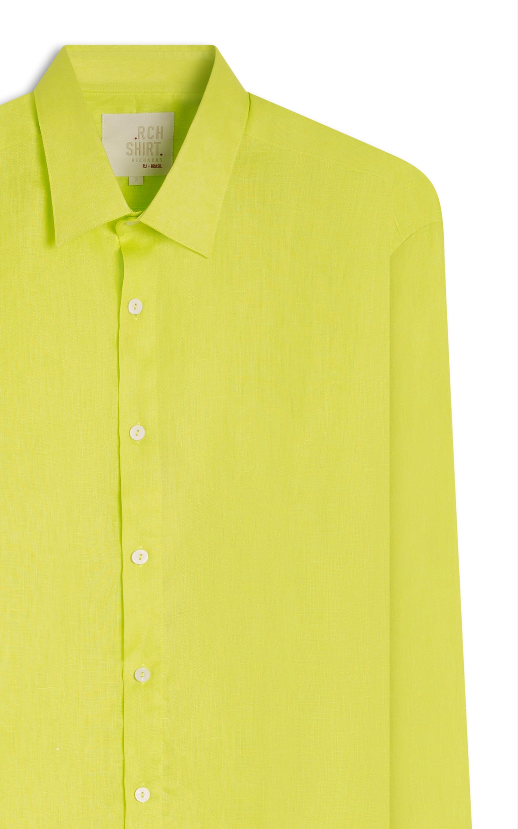 Camisa  Puro Linho Verde Claro