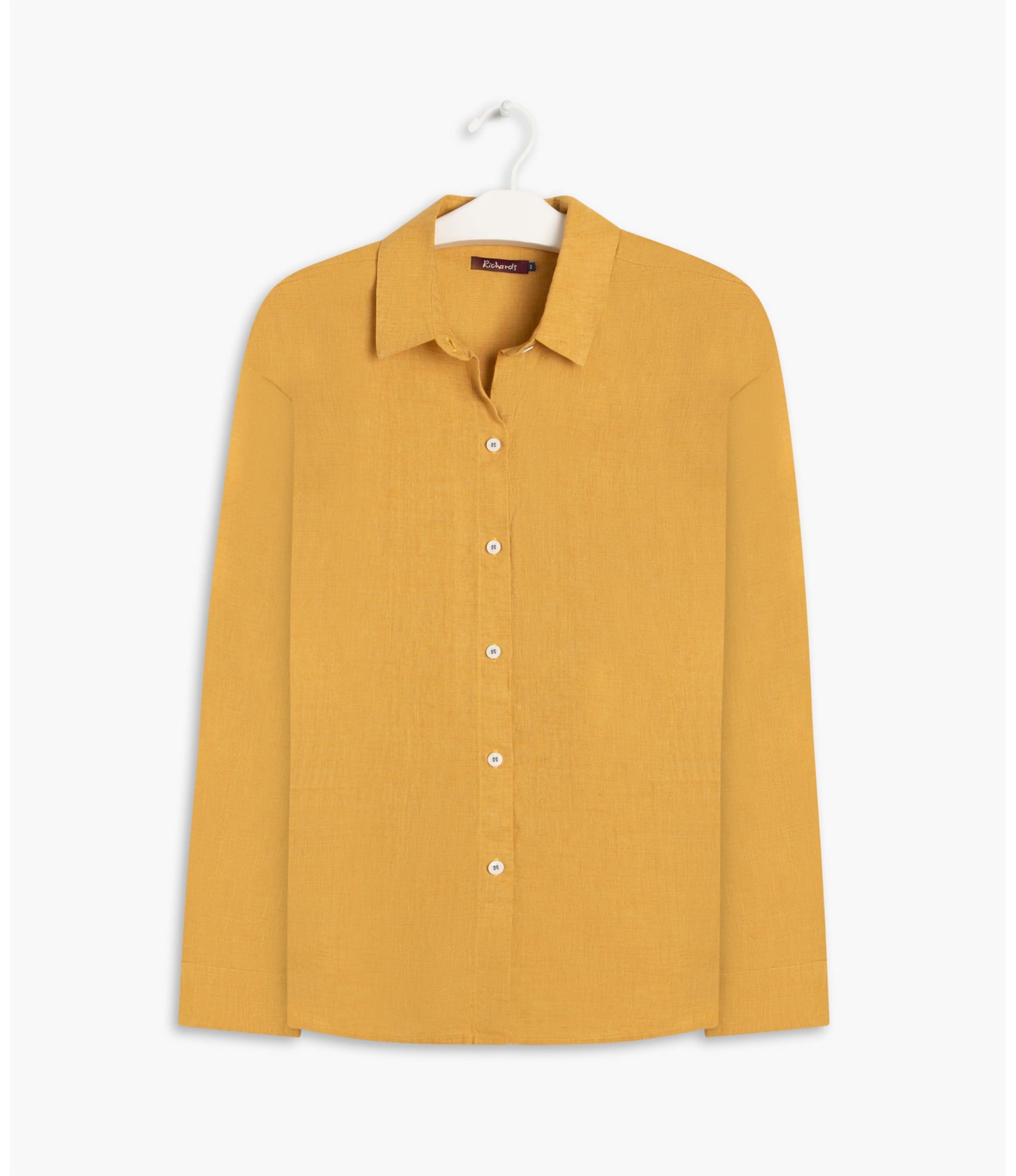 Camisa Puro Linho  Verônica Mostarda