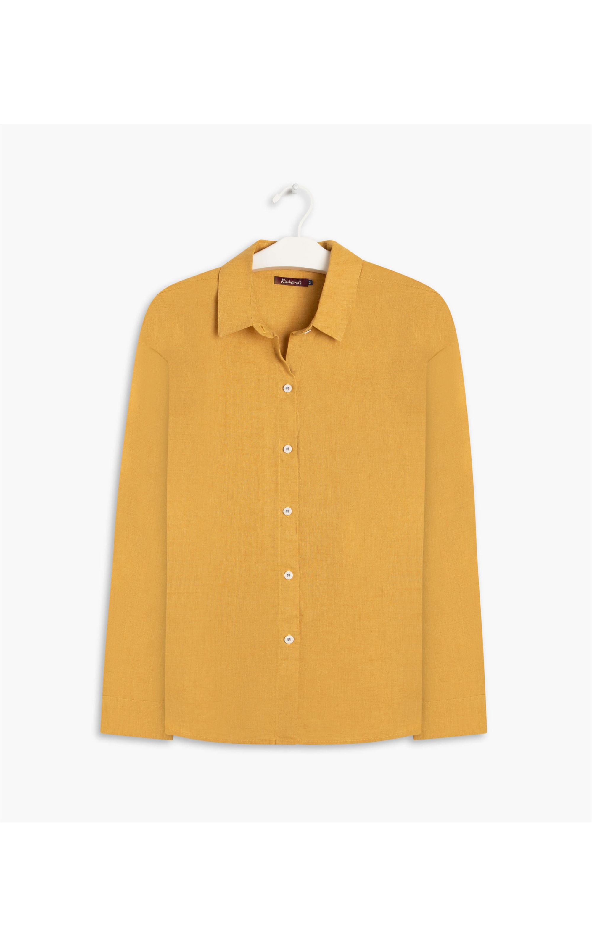 Camisa Puro Linho  Verônica Mostarda