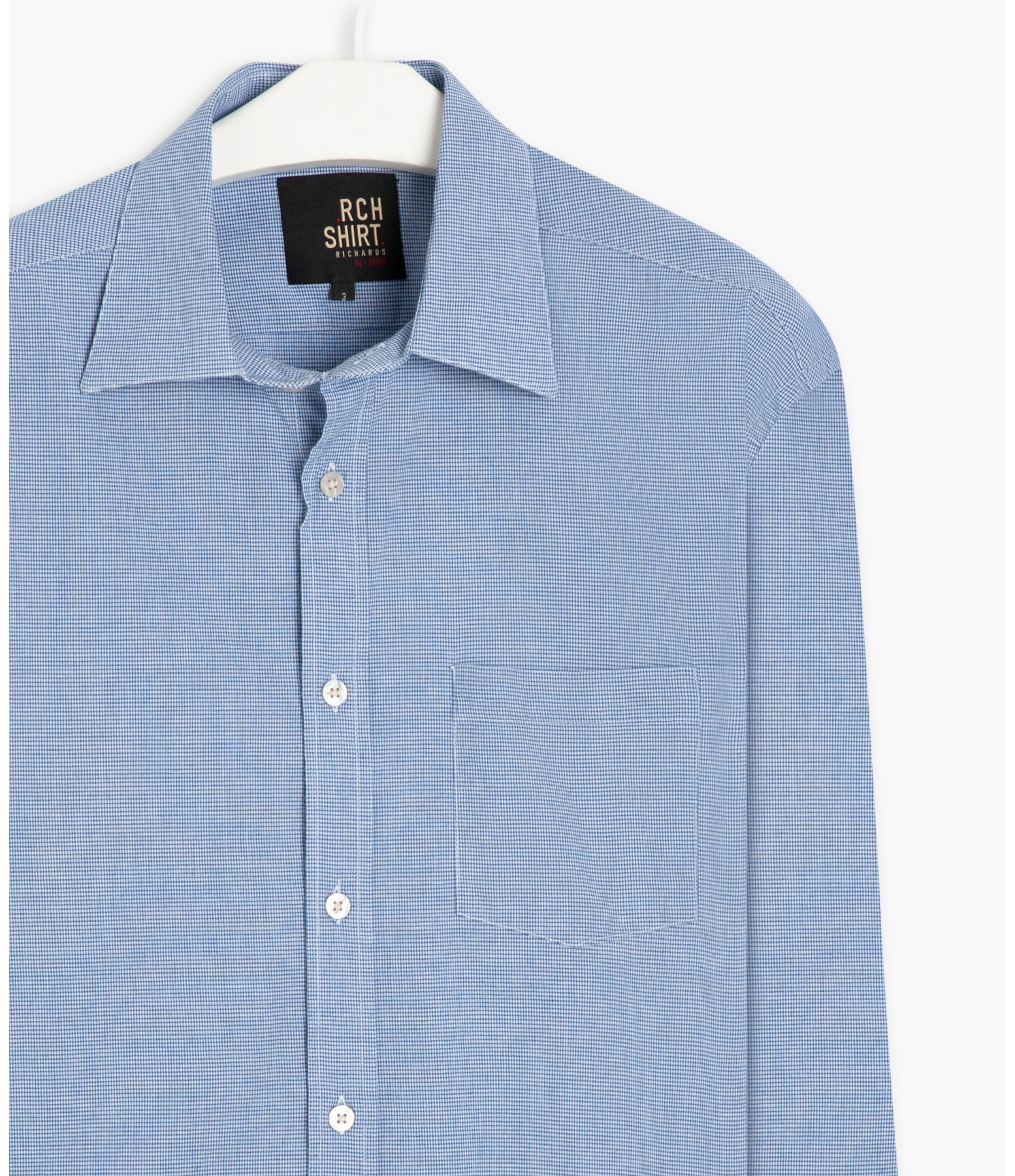 Camisa Rael Ml Azul Bic