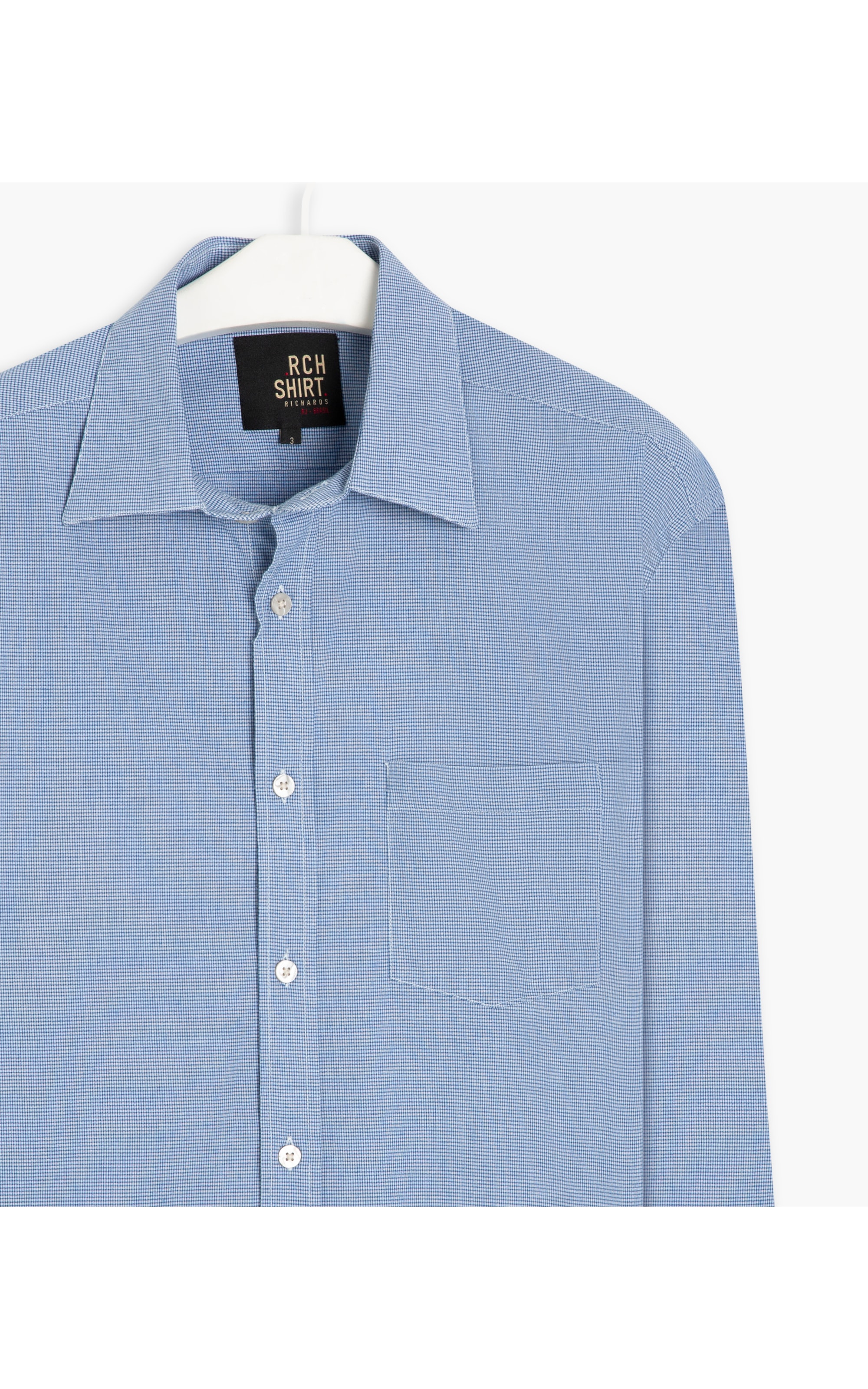 Camisa Rael Ml Azul Bic