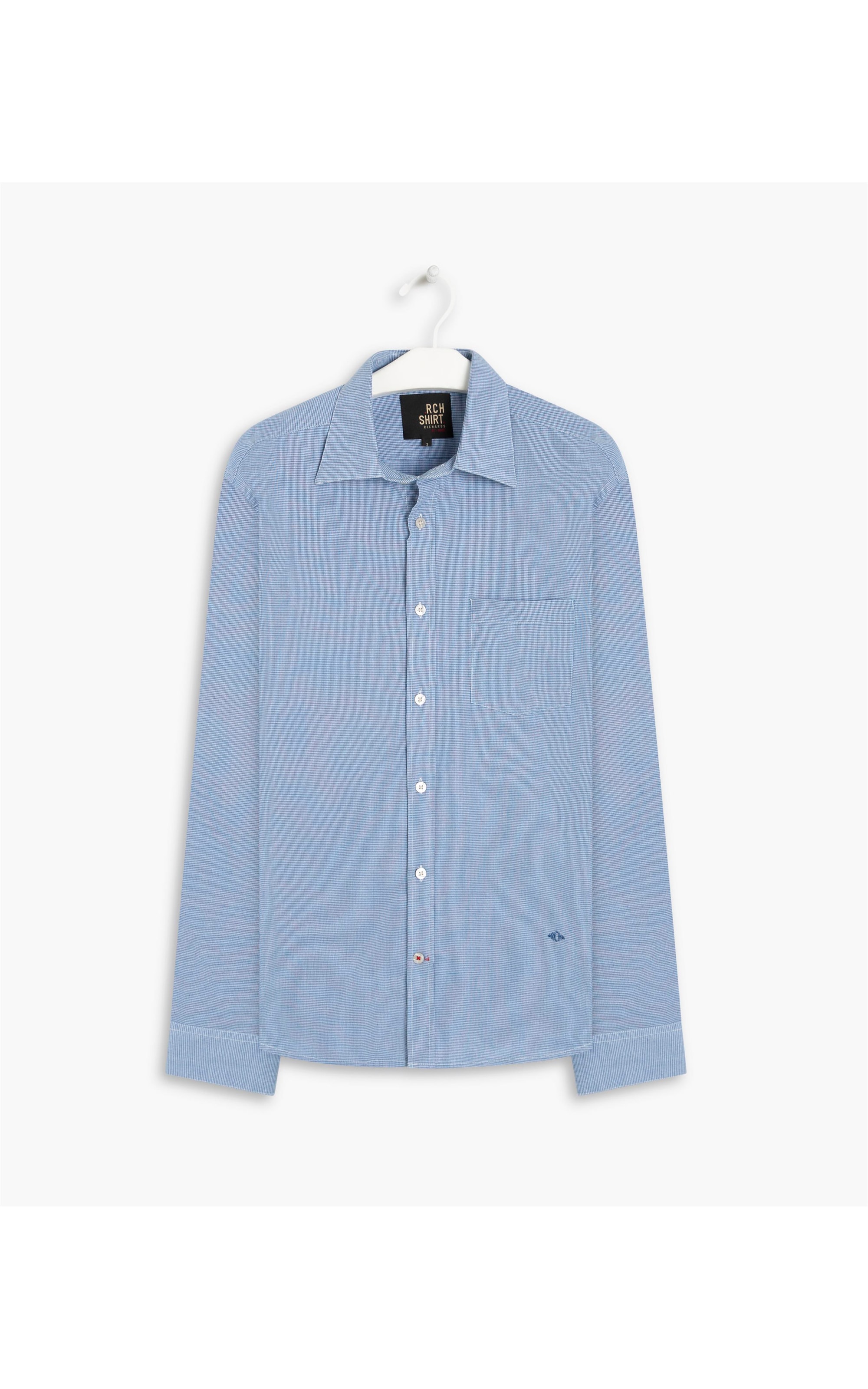 Camisa Rael Ml Azul Bic