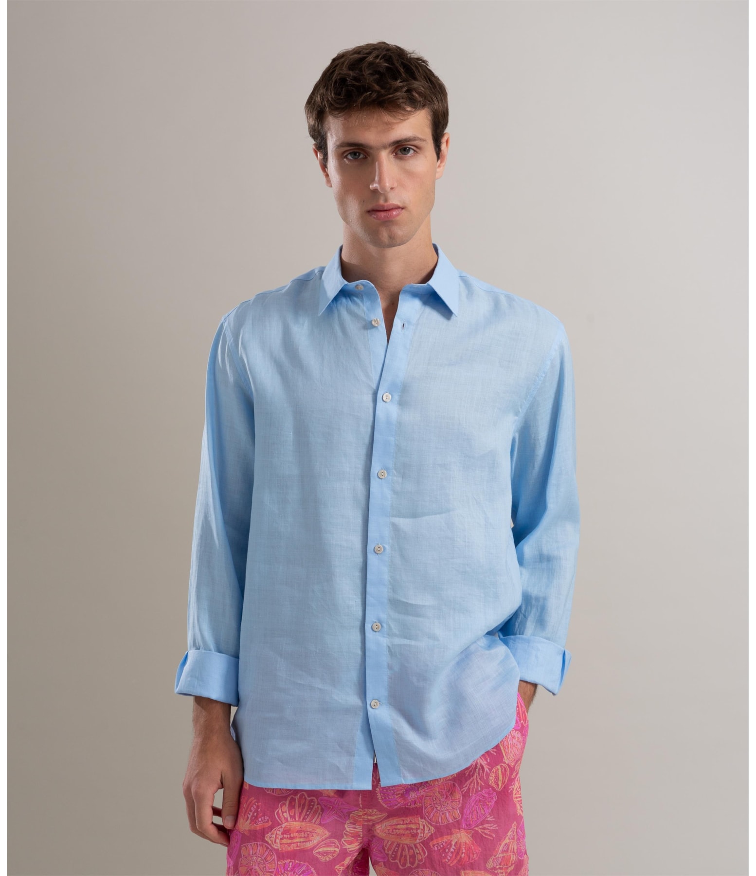 Camisa Rami Ml Azul Claro