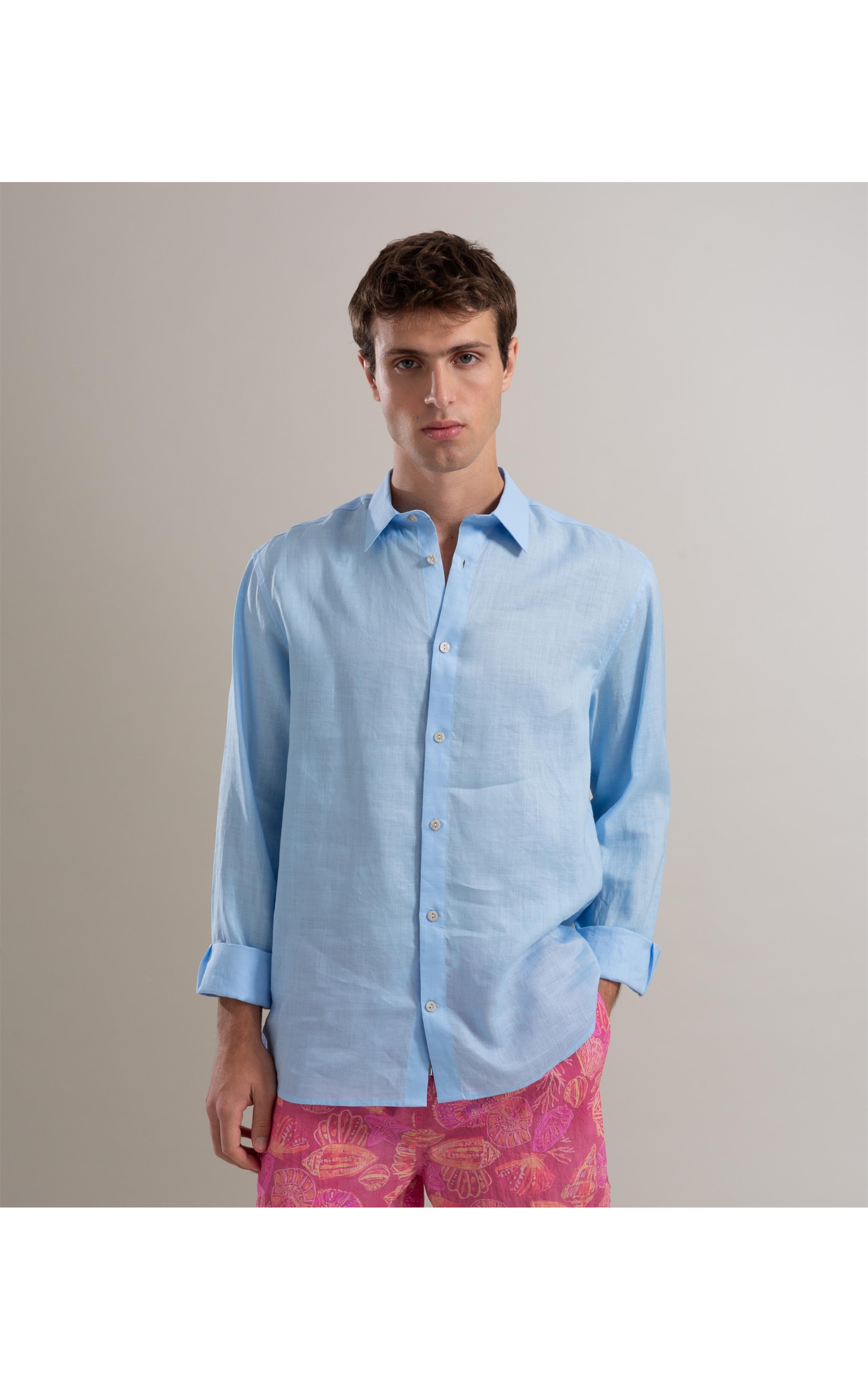 Camisa Rami Ml Azul Claro