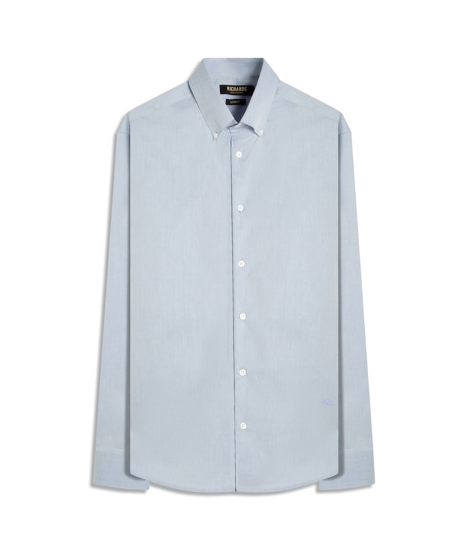 Camisa Ravel Twill Ml Azul Bic