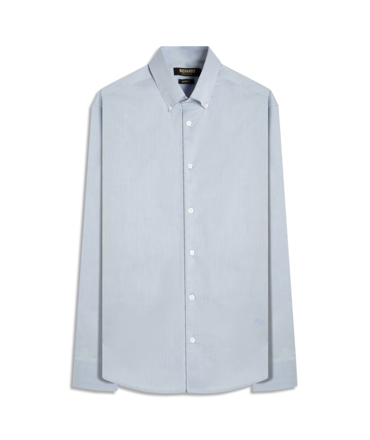 Camisa Ravel Twill Ml Azul Bic