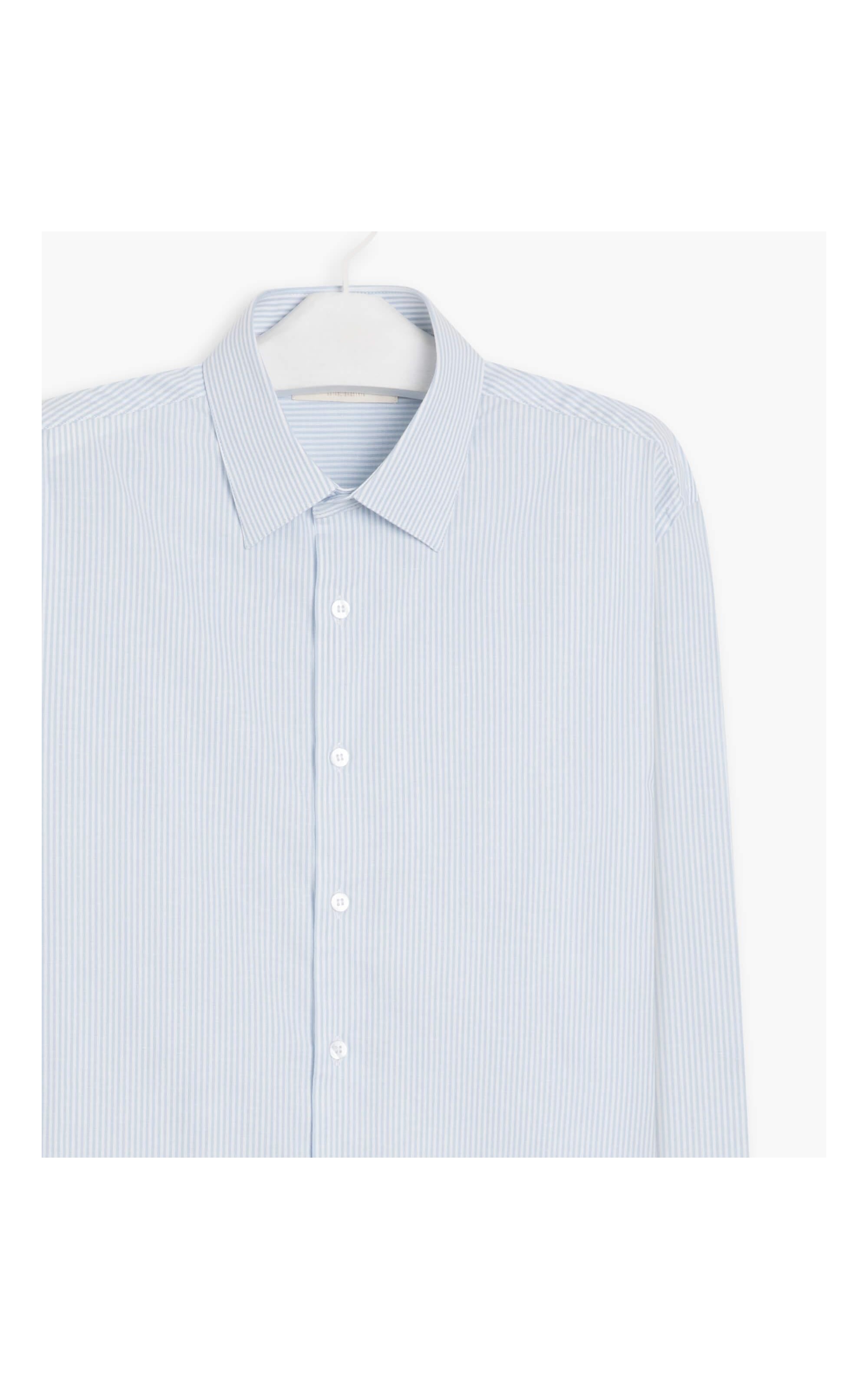 Camisa Retro Ml Azul Claro