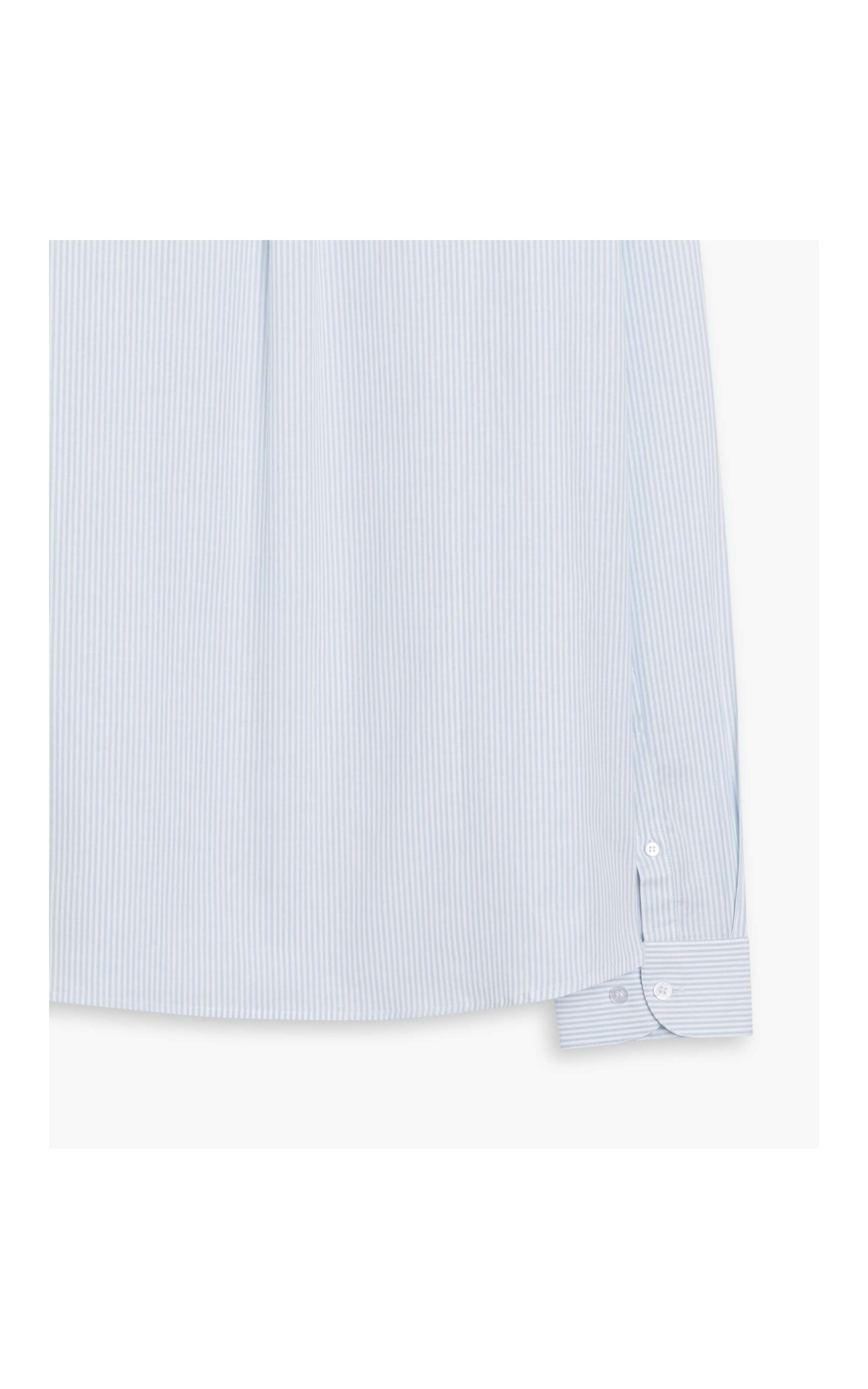 Camisa Retro Ml Azul Claro