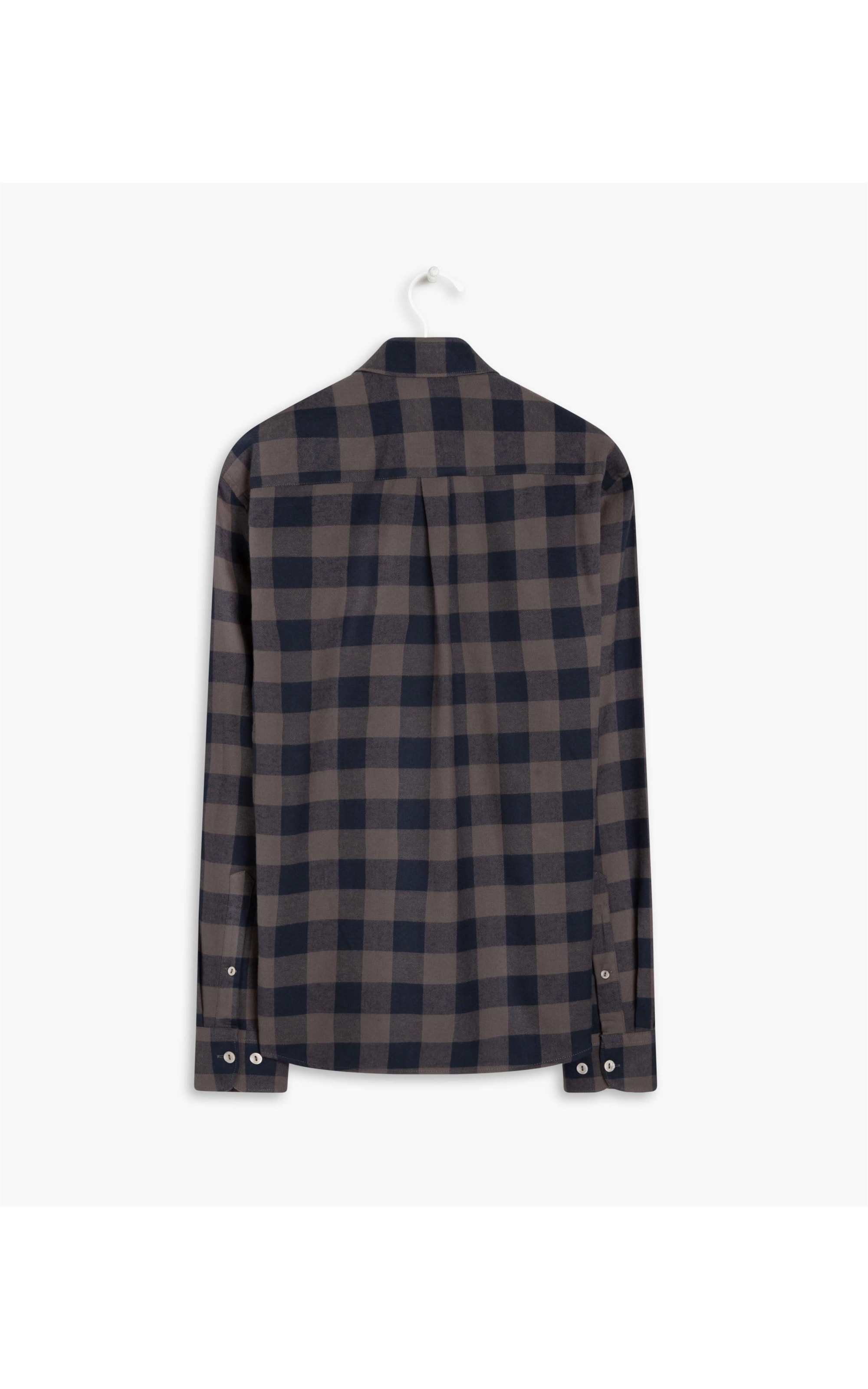 Camisa Ricardo Flanela Xadrez Ml Dark Navy
