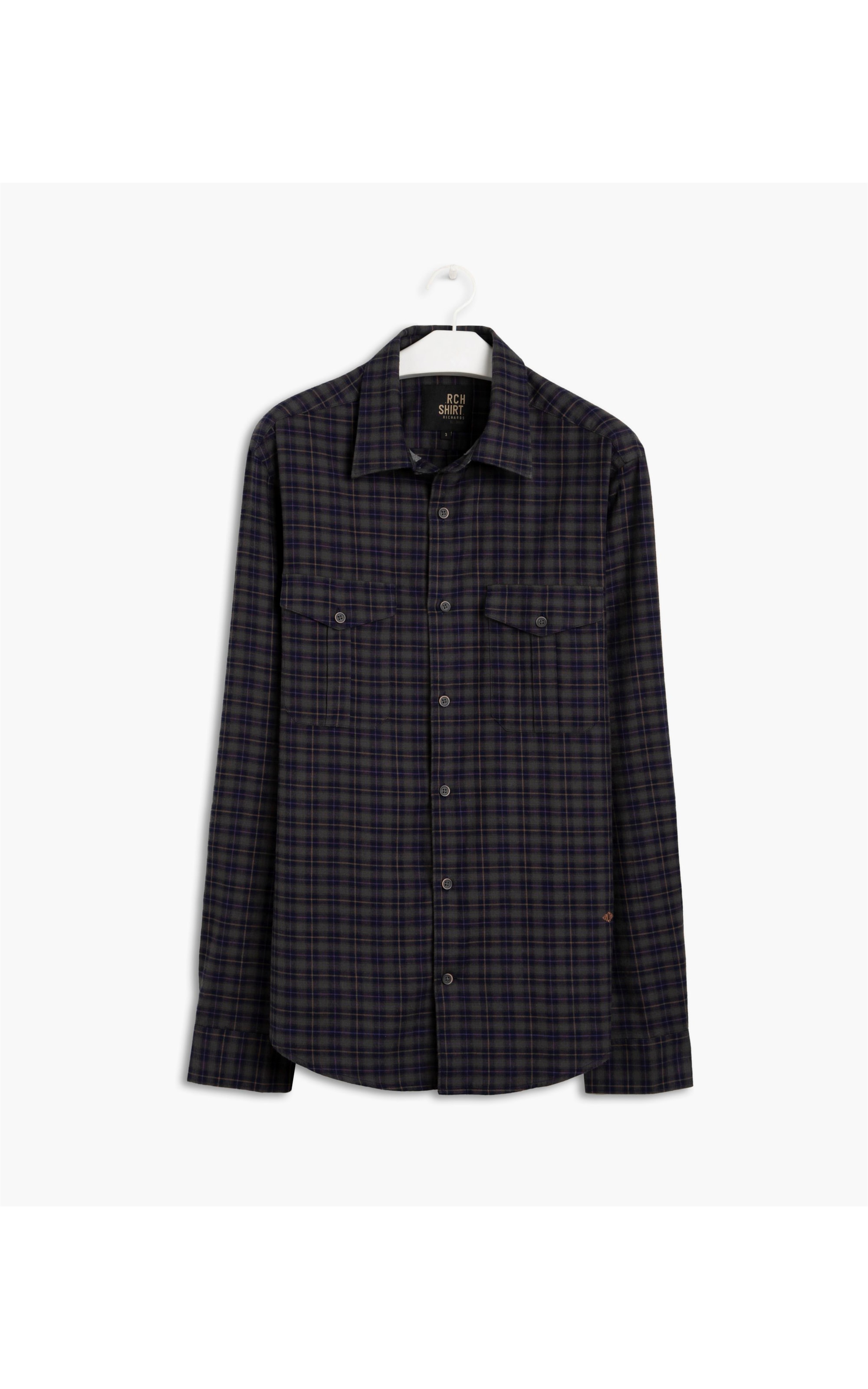 Camisa Rivera Xadrez Ml Marrom