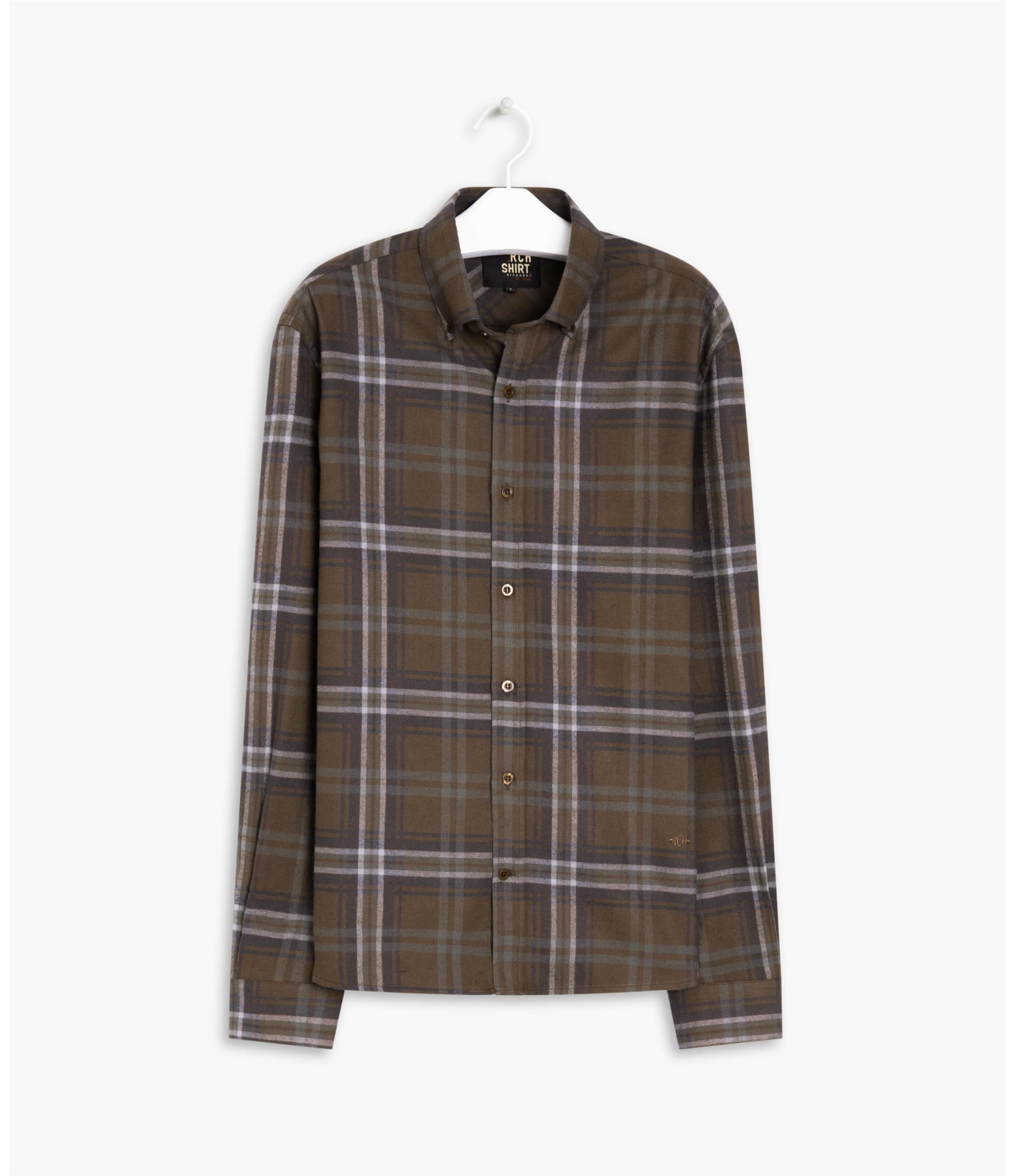 Camisa Rob Flanela Xadrez Ml Marrom