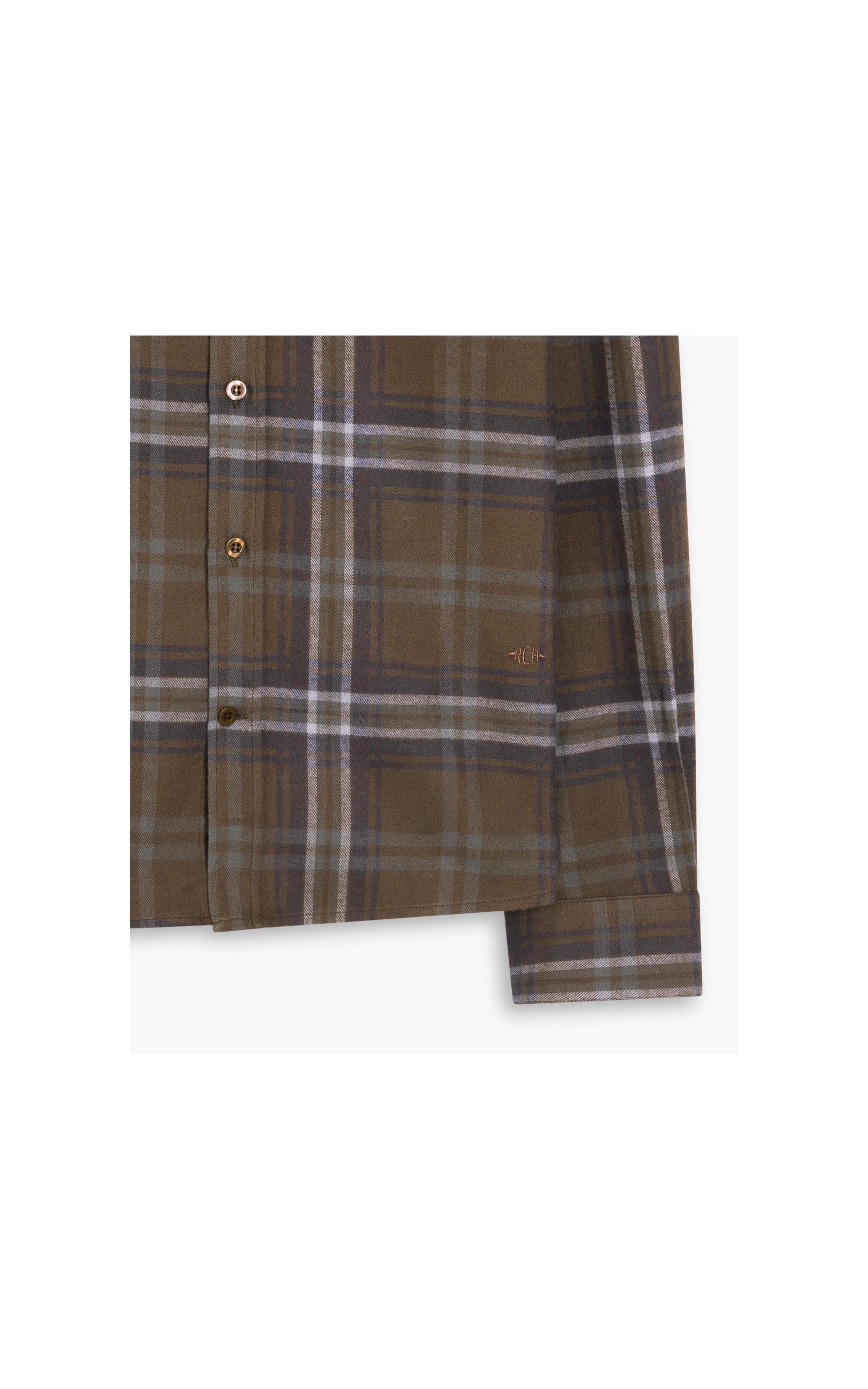 Camisa Rob Flanela Xadrez Ml Marrom