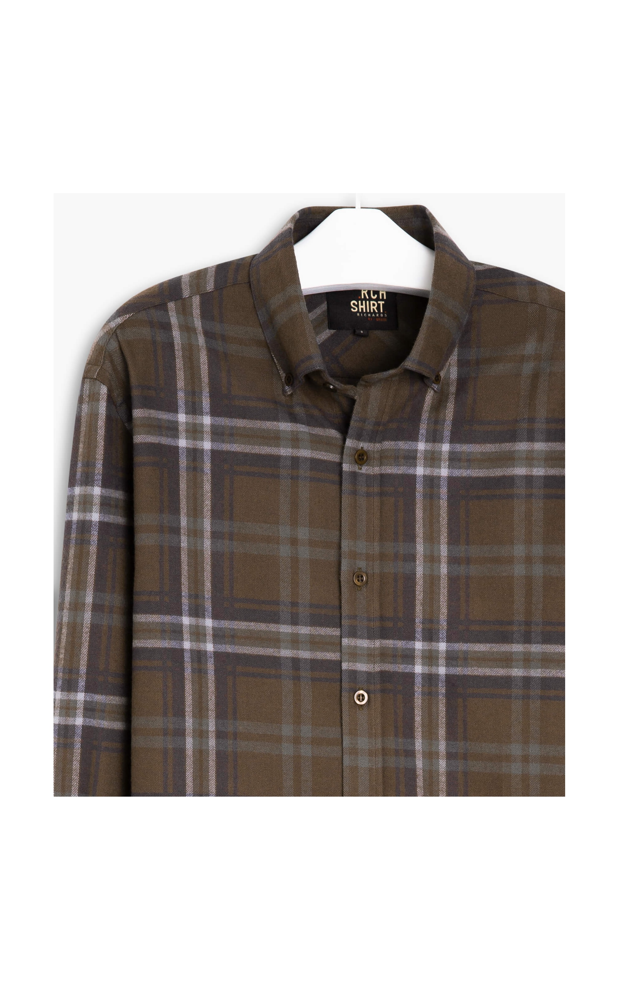 Camisa Rob Flanela Xadrez Ml Marrom