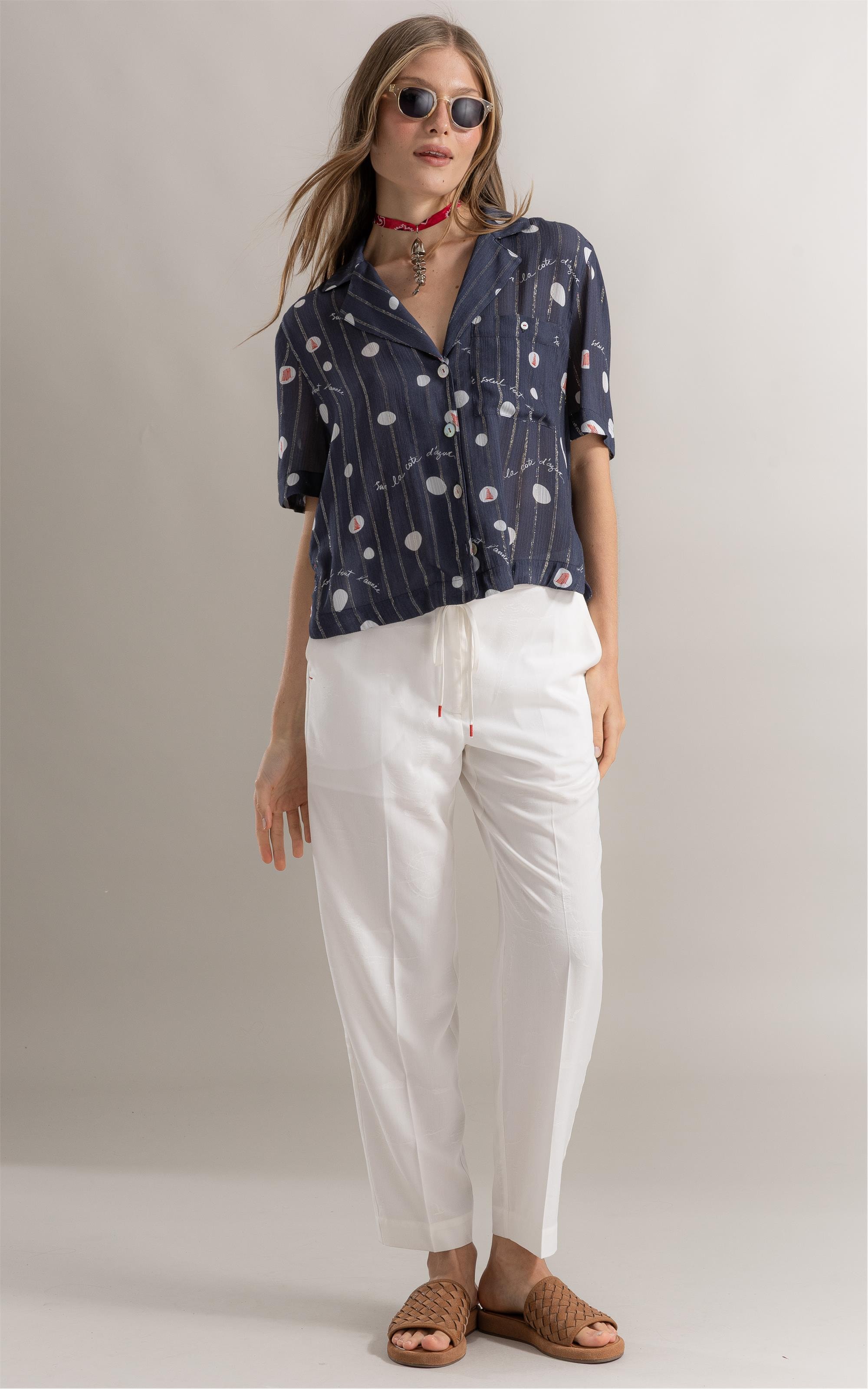Camisa Robin Bubbles Dark Navy